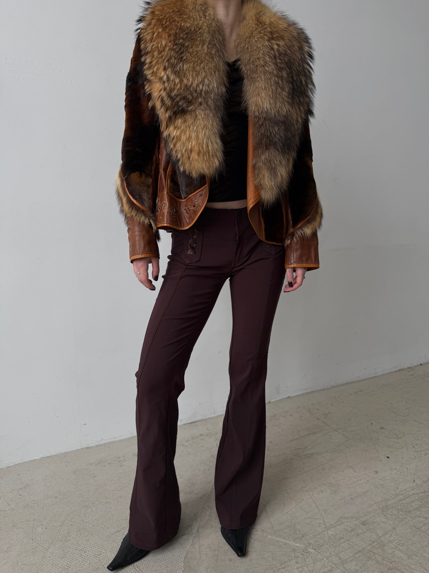 Vintage leather jacket TWINKLING GLOBAL