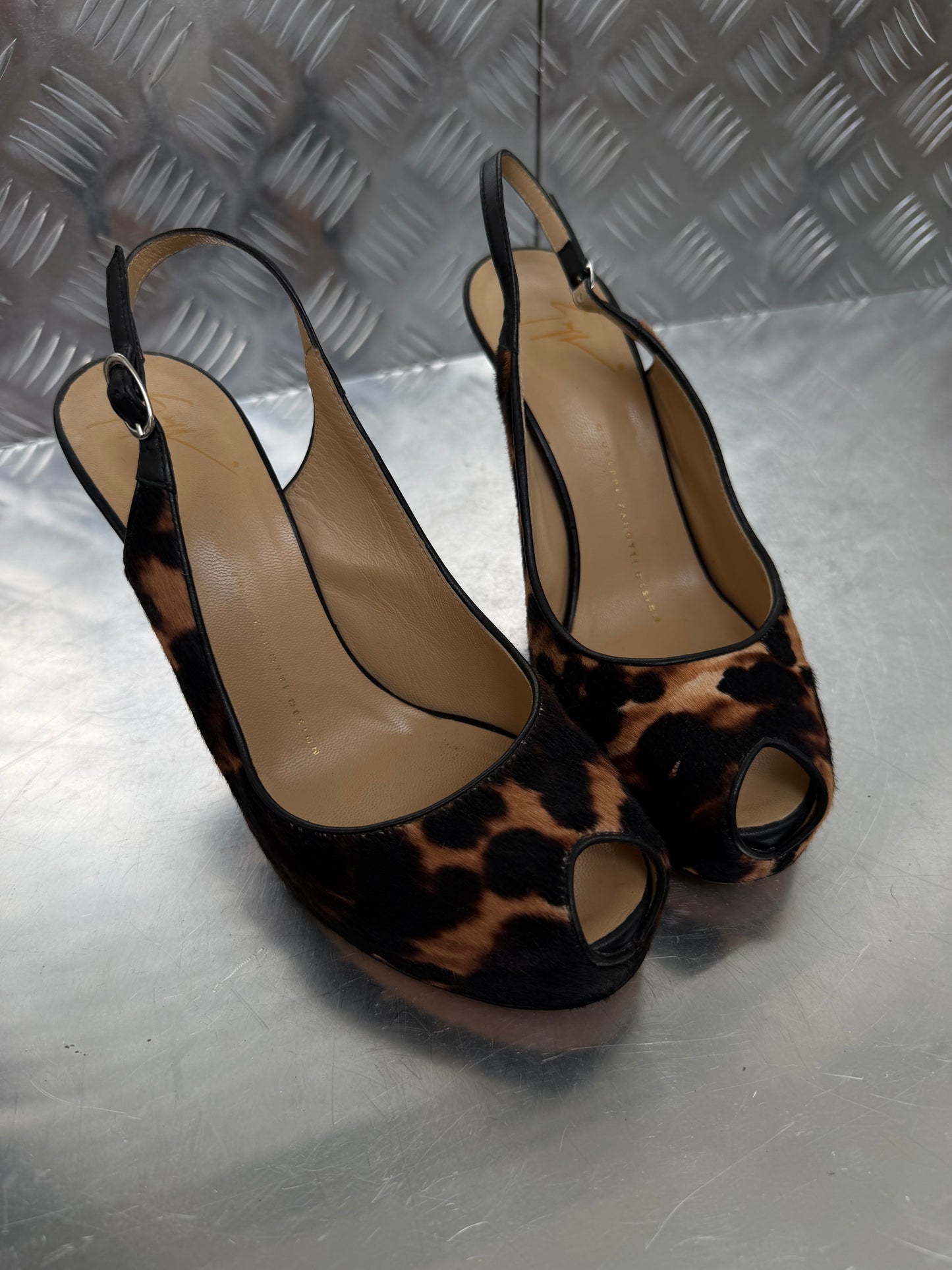 Vintage Giuseppe Zanotti leather heels TWINKLING GLOBAL