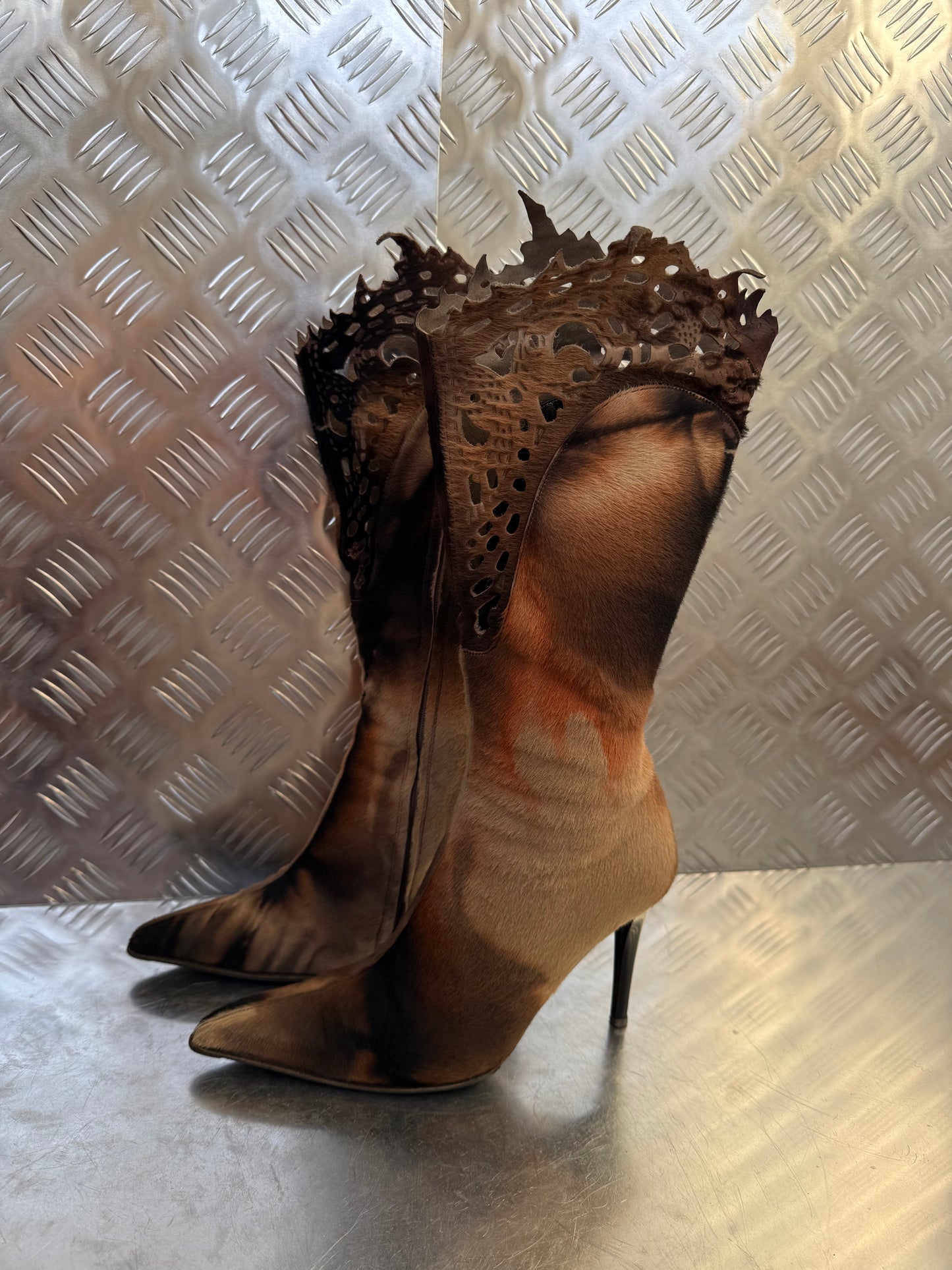 Vintage Italian leather boots Twinkling Global