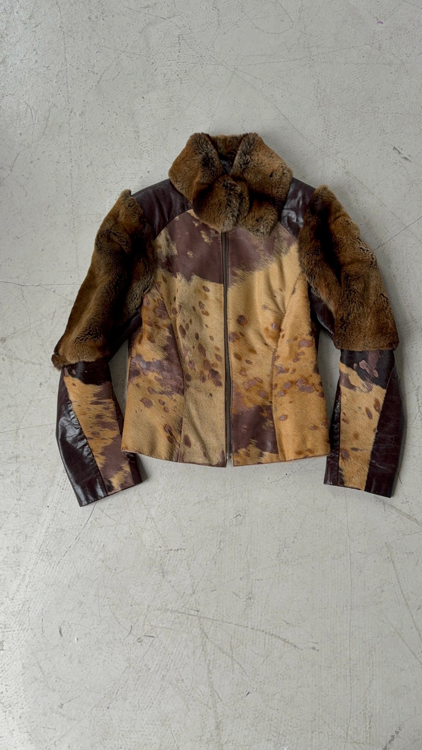 Vintage leather jacket TWINKLING GLOBAL