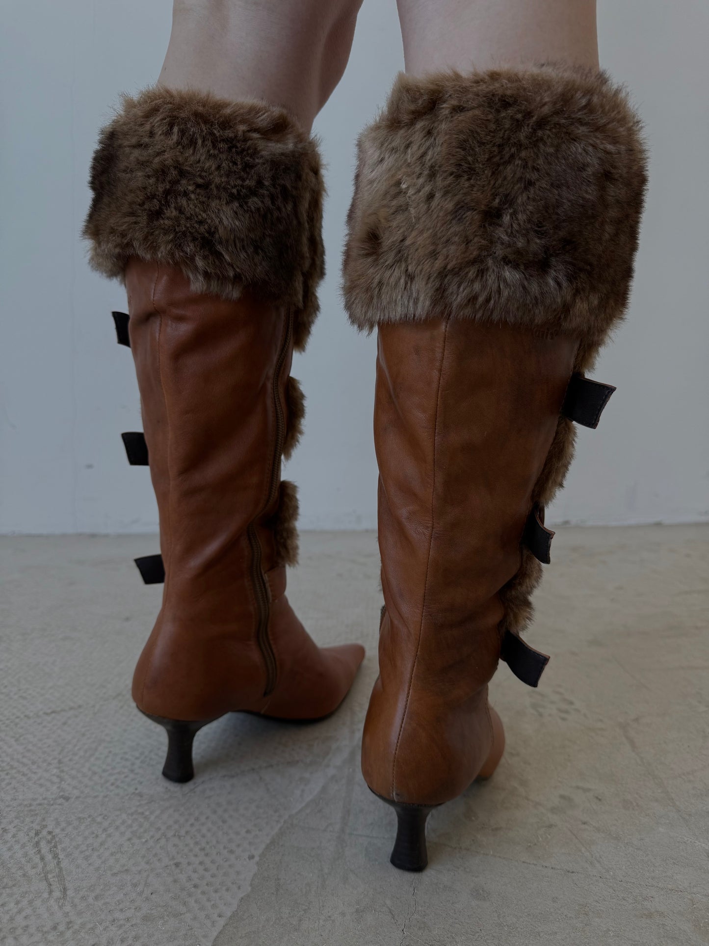 Vintage leather boots TWINKLING GLOBAL