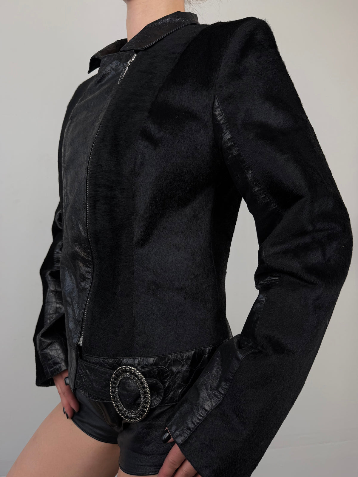 Vintage leather jacket TWINKLING GLOBAL