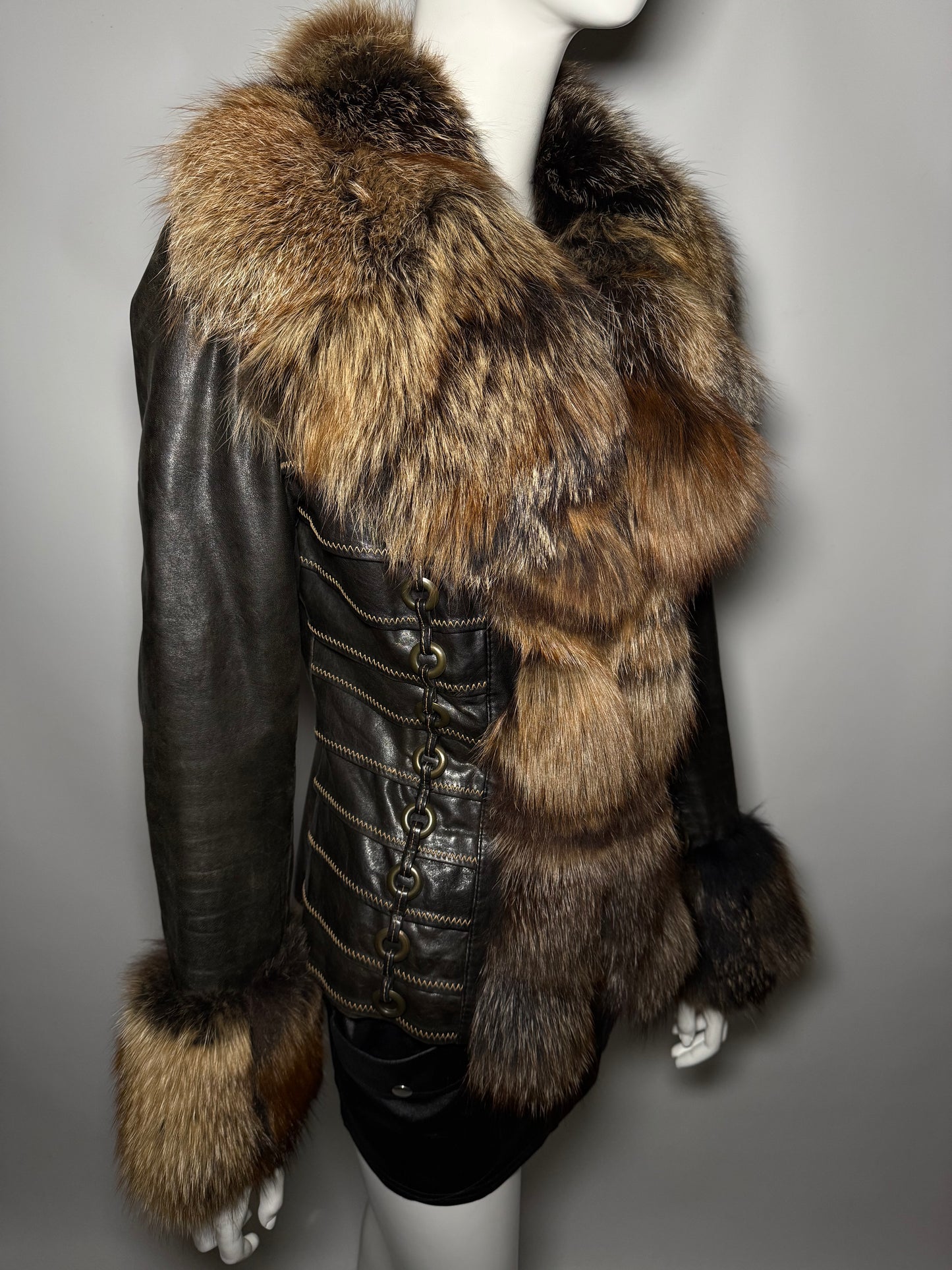 Vintage Leather Jacket TWINKLING GLOBAL