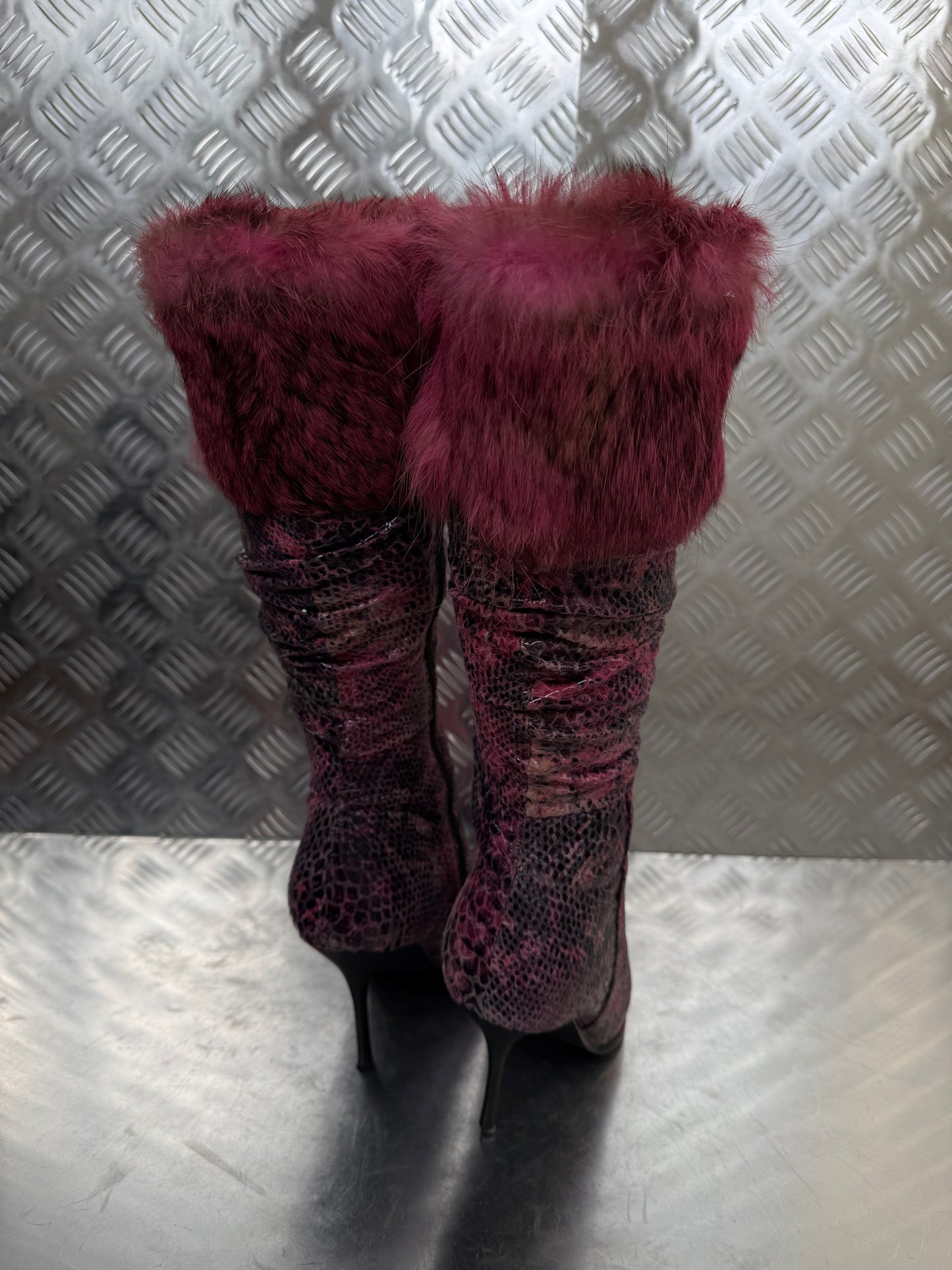 Vintage Italy leather boots Twinkling Global