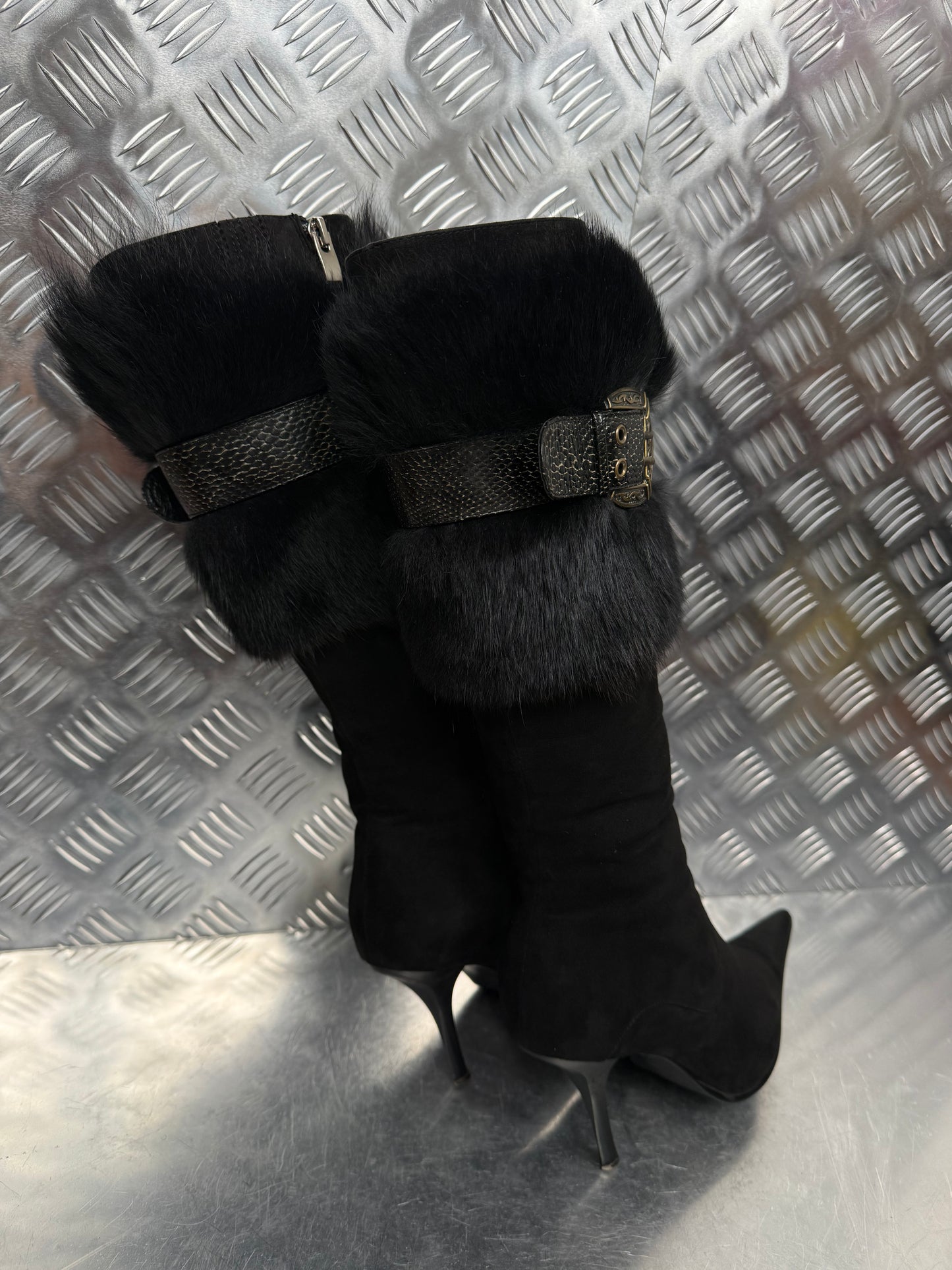 Vintage suede leather boots TWINKLING GLOBAL