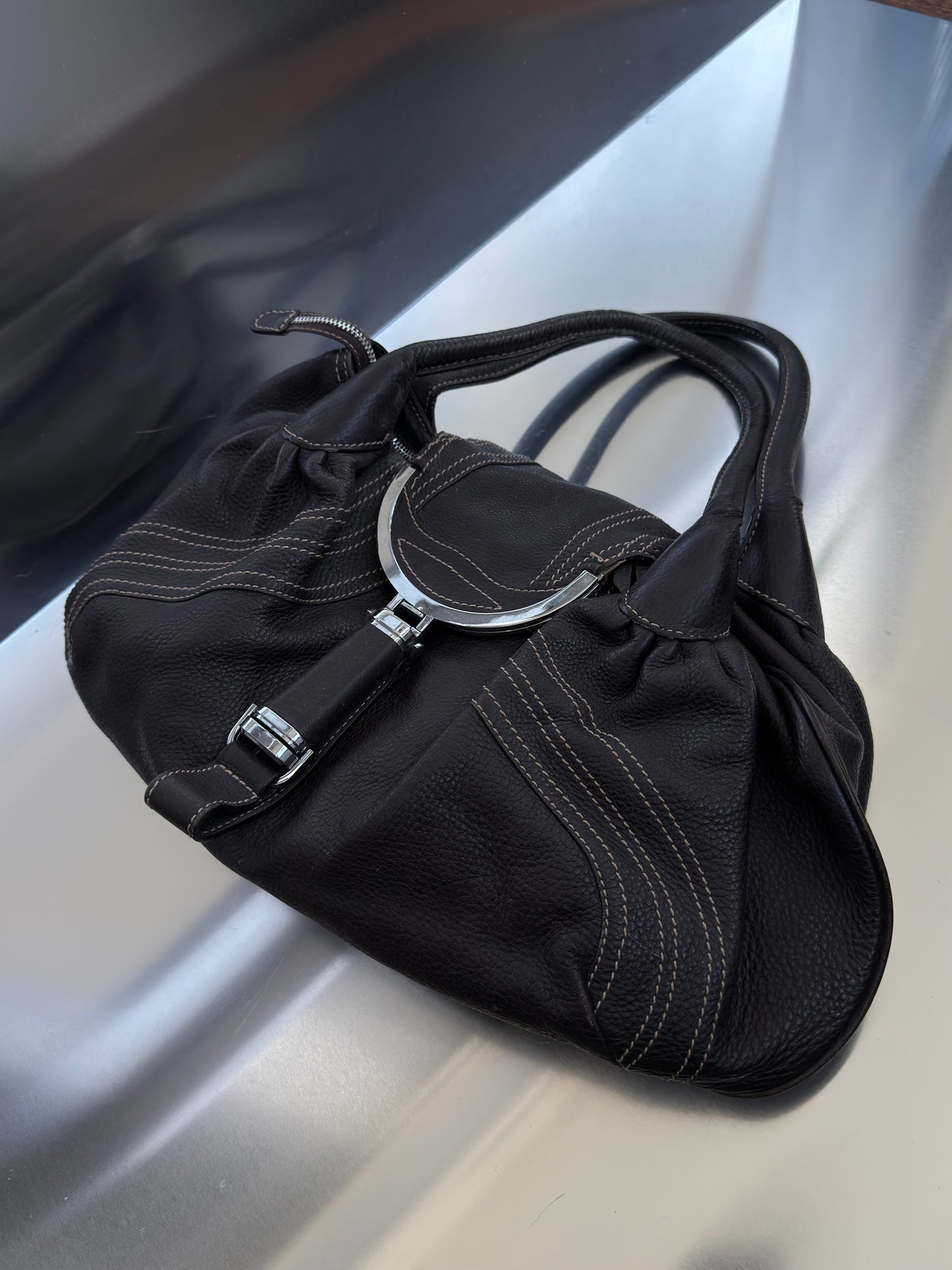 Vintage Leather Bag - TWINKLING GLOBAL
