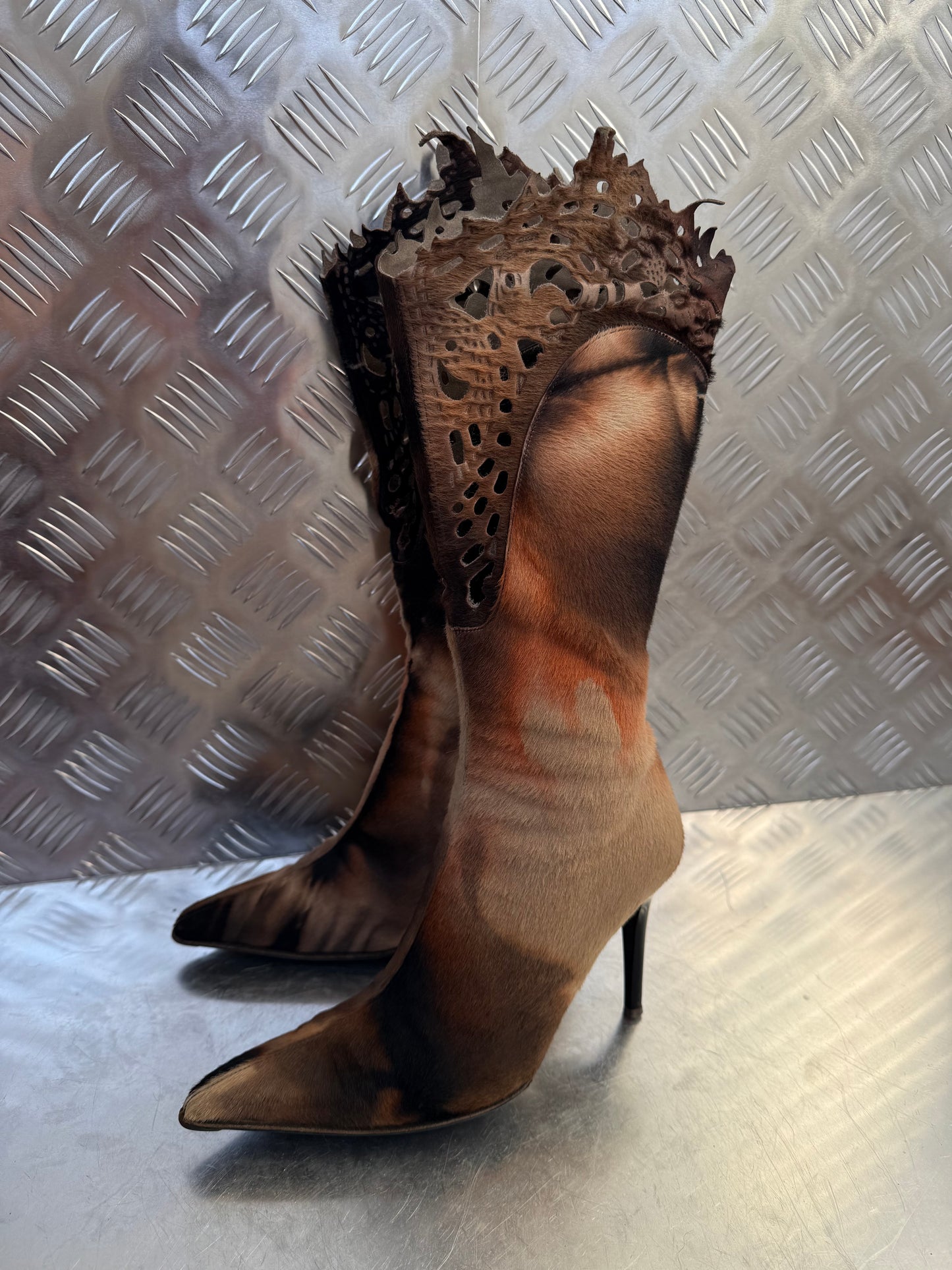 Vintage Italian leather boots Twinkling Global