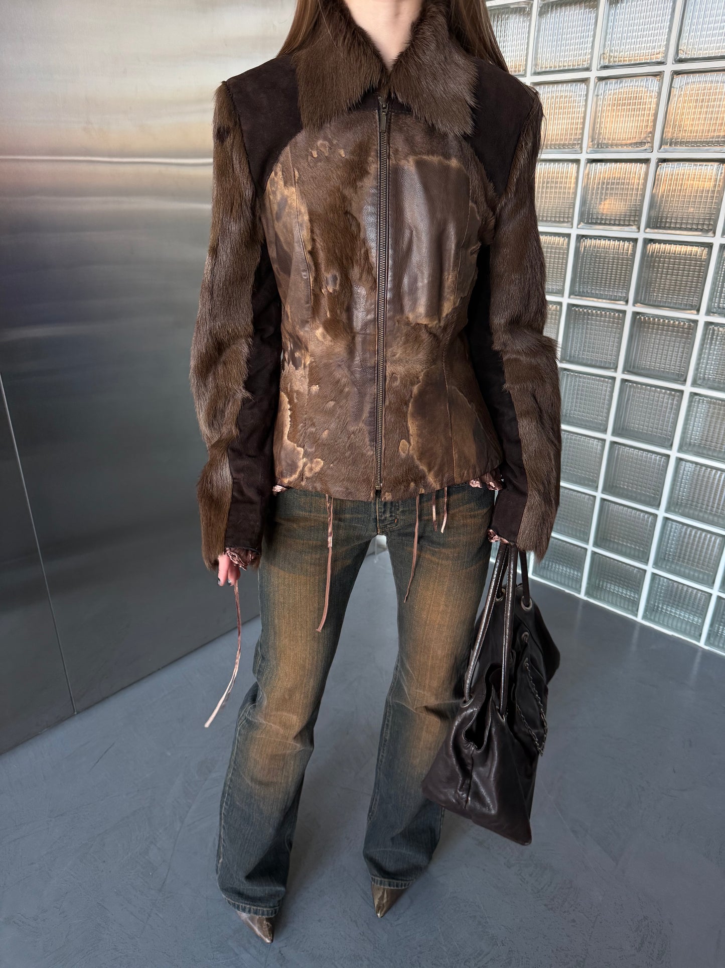 Vintage leather jacket Twinkling Global