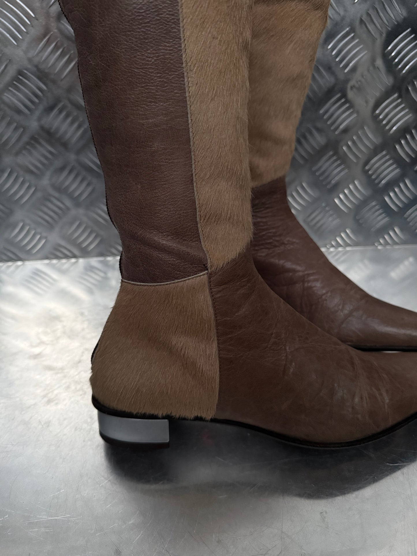 Vintage over-the-knee leather boots Andrea Lattanzi TWINKLING GLOBAL