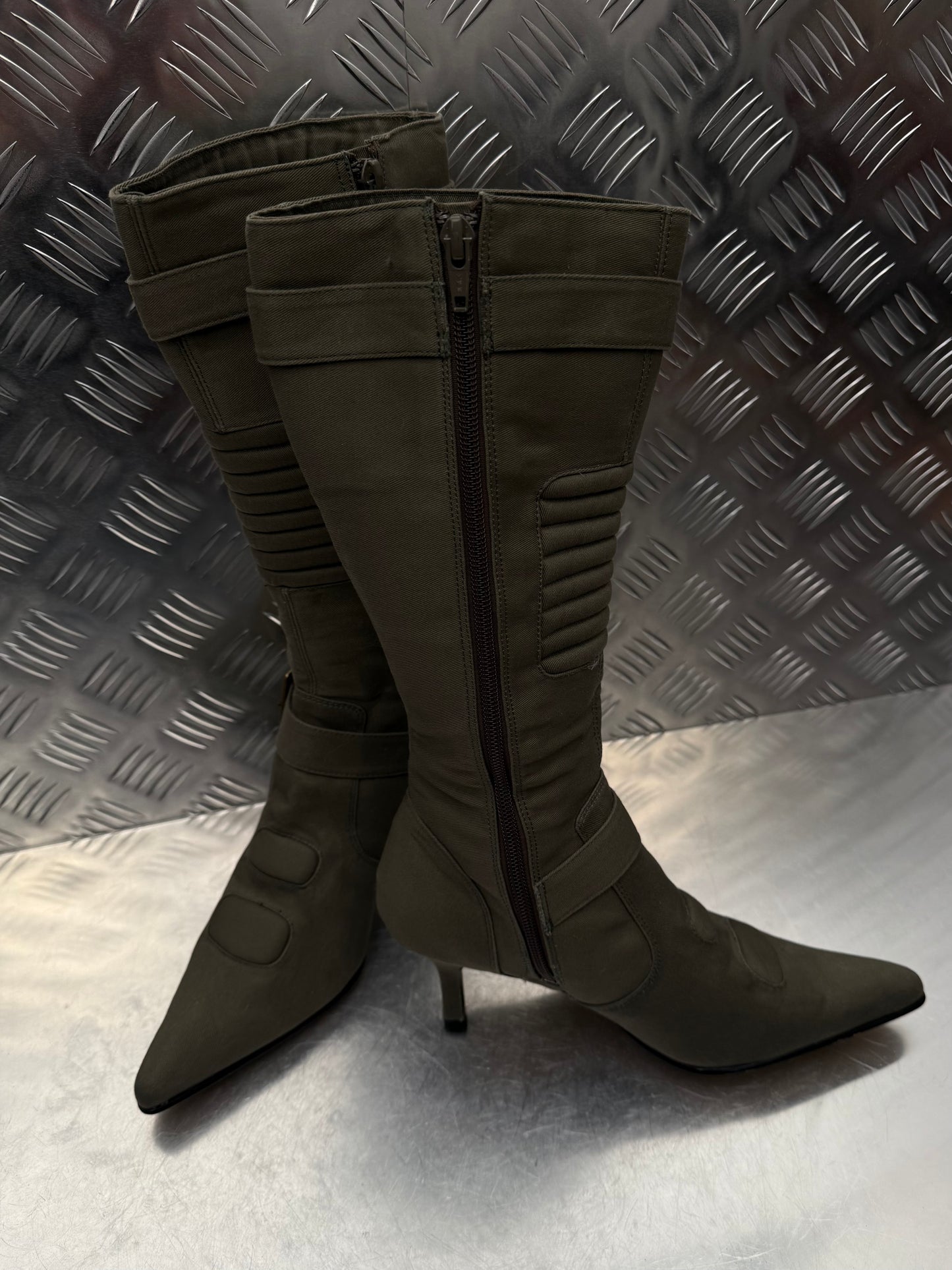 Textile moto style boots TWINKLING GLOBAL