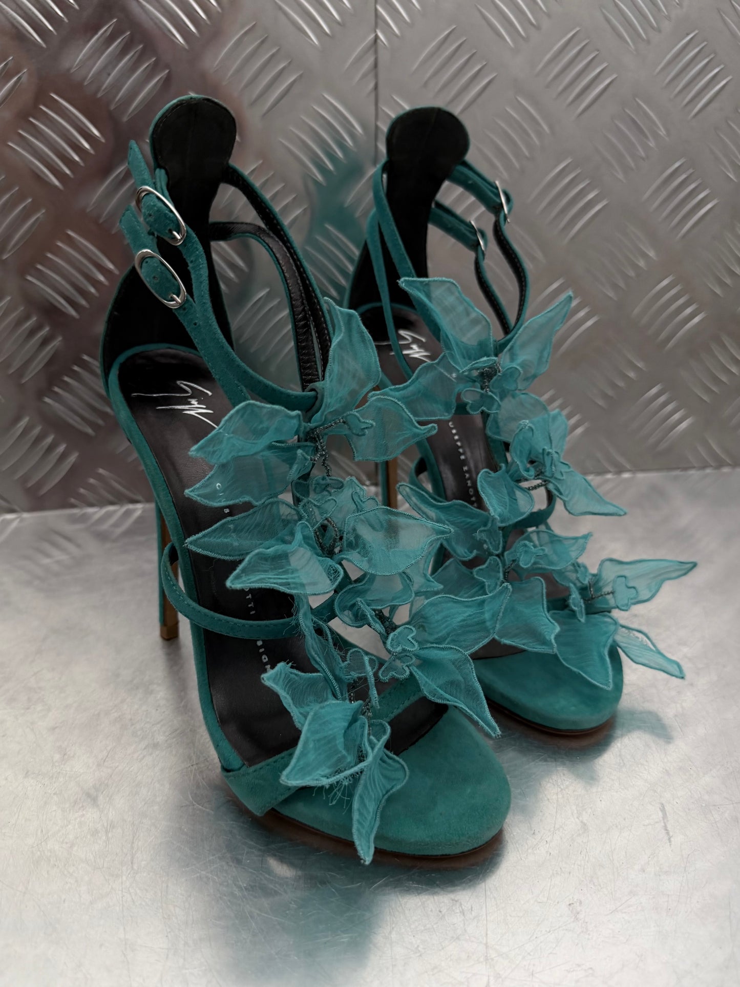 Vintage Giuseppe Zanotti floral heels TWINKLING GLOBAL