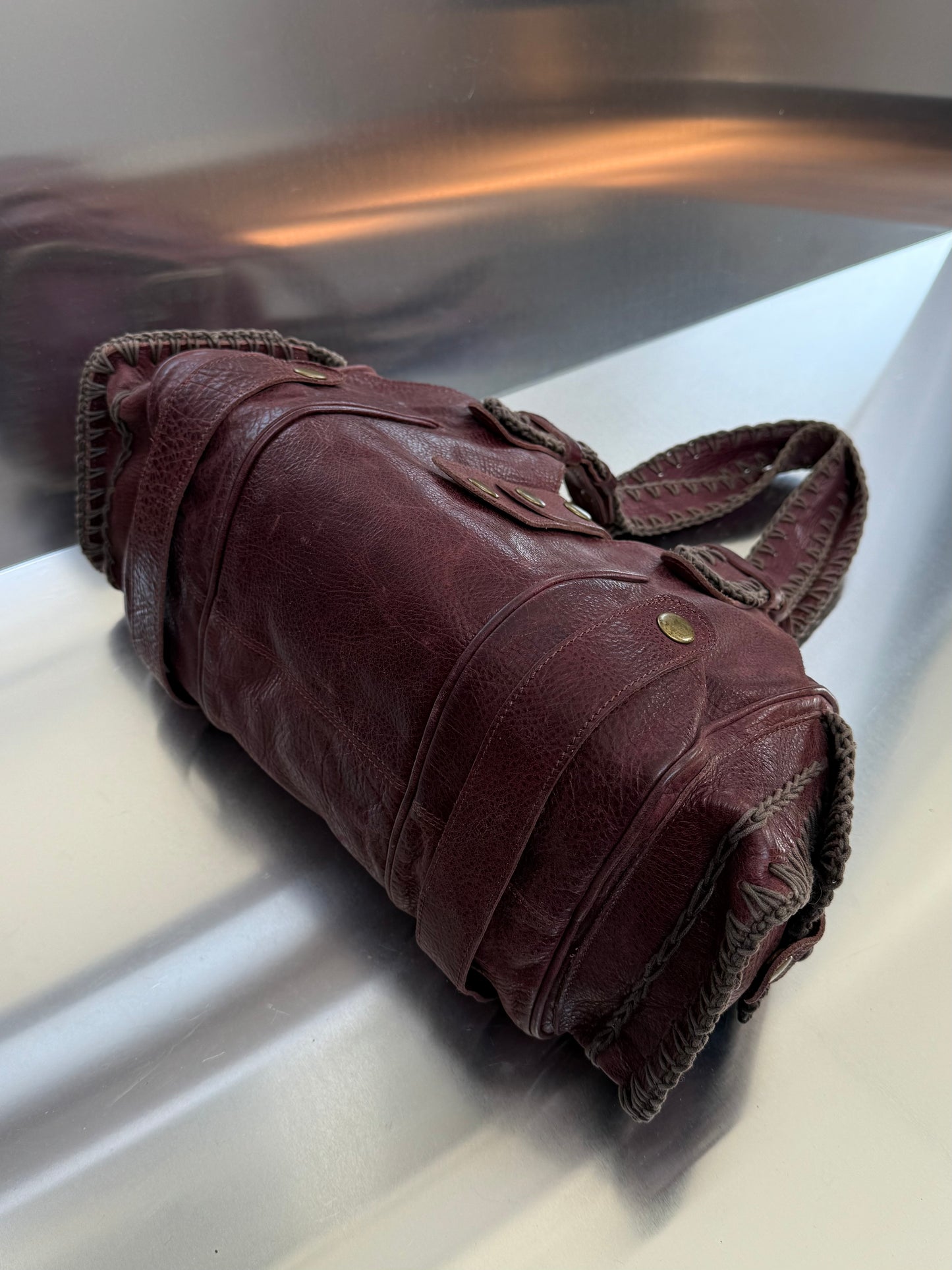 Vintage leather bag - TWINKLING GLOBAL