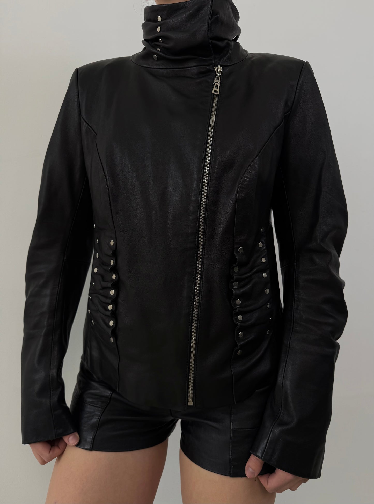 Vintage leather jacket TWINKLING GLOBAL