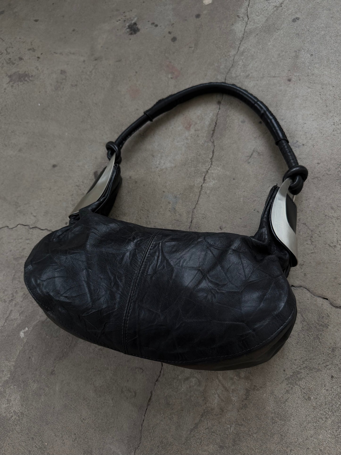 Vintage leather shoulder bag TWINKLING GLOBAL
