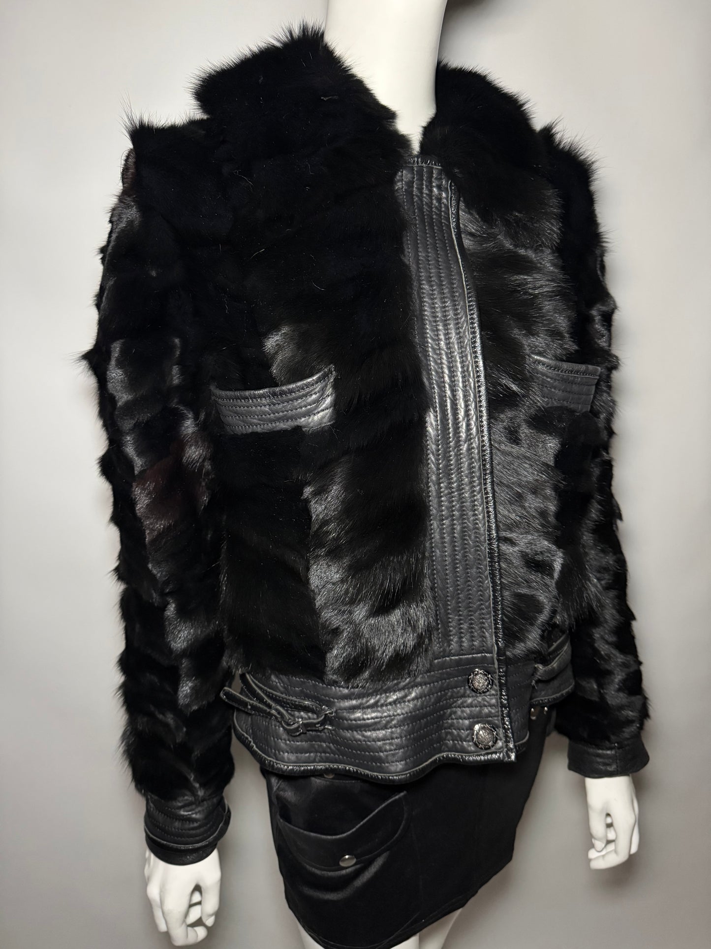 Vintage leather jacket TWINKLING GLOBAL