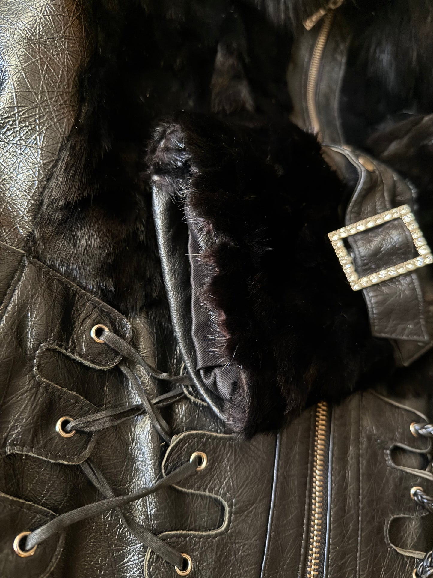 Vintage Leather Jacket TWINKLING GLOBAL