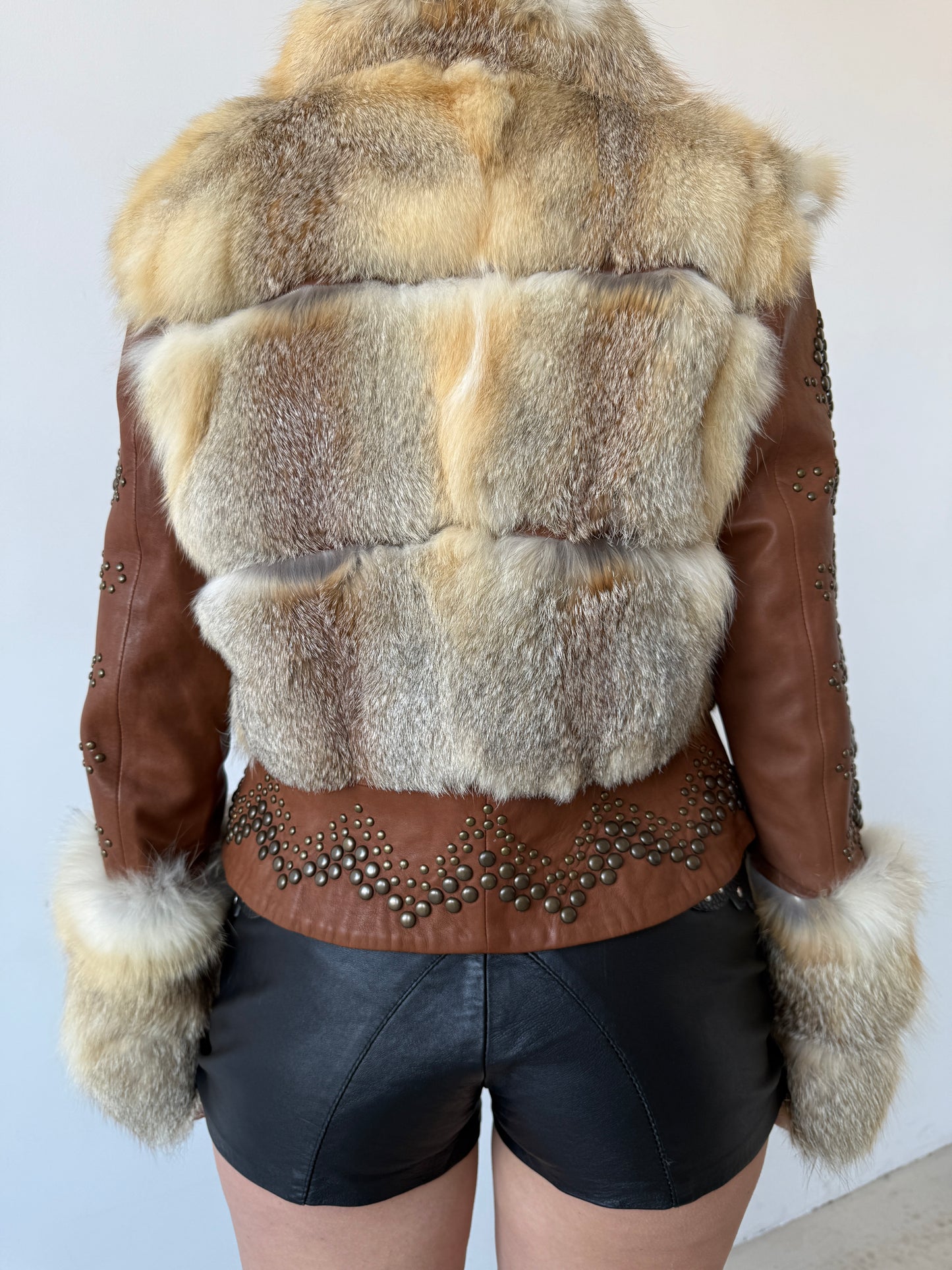 Vintage leather jacket TWINKLING GLOBAL