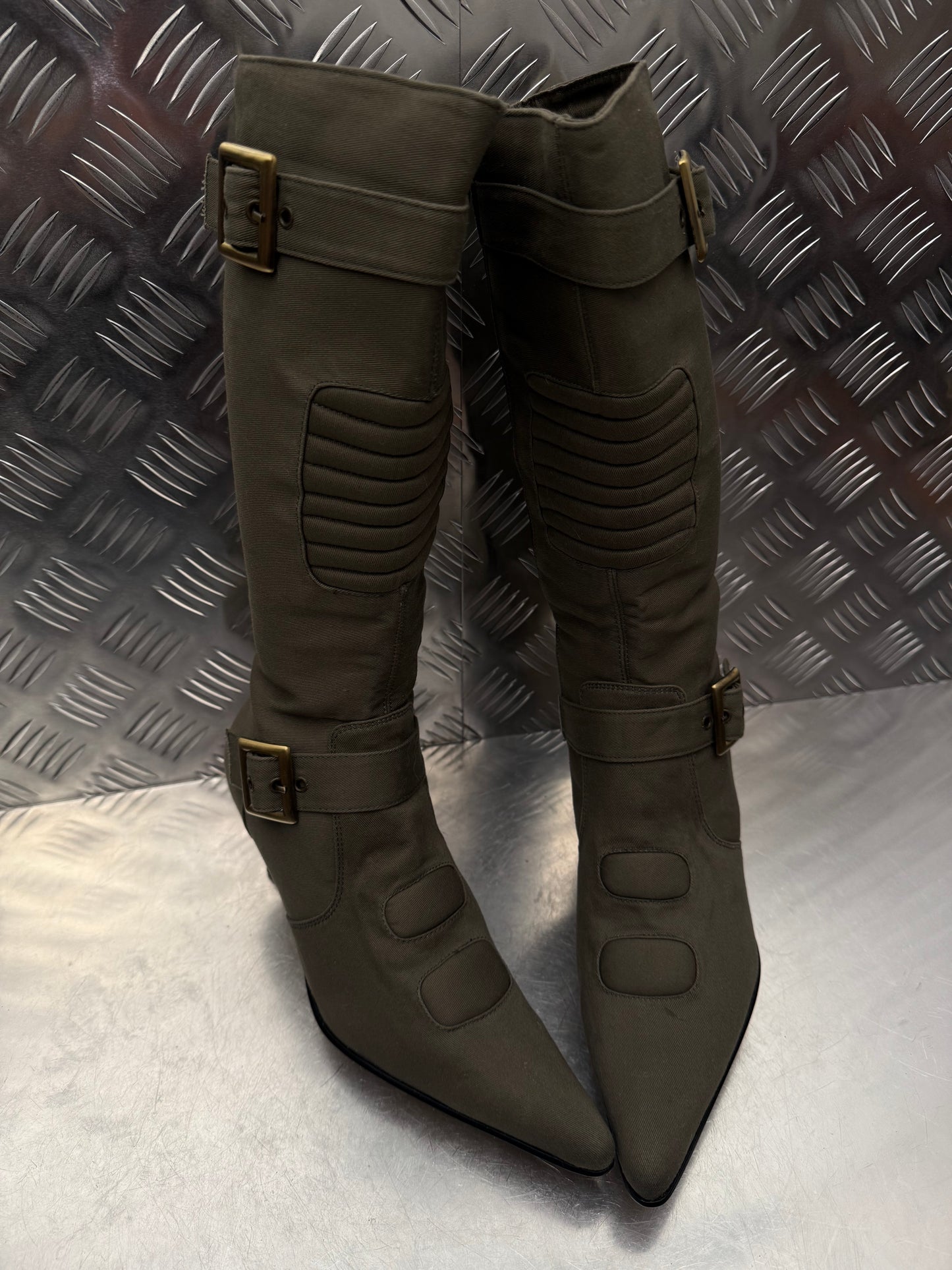 Textile moto style boots TWINKLING GLOBAL
