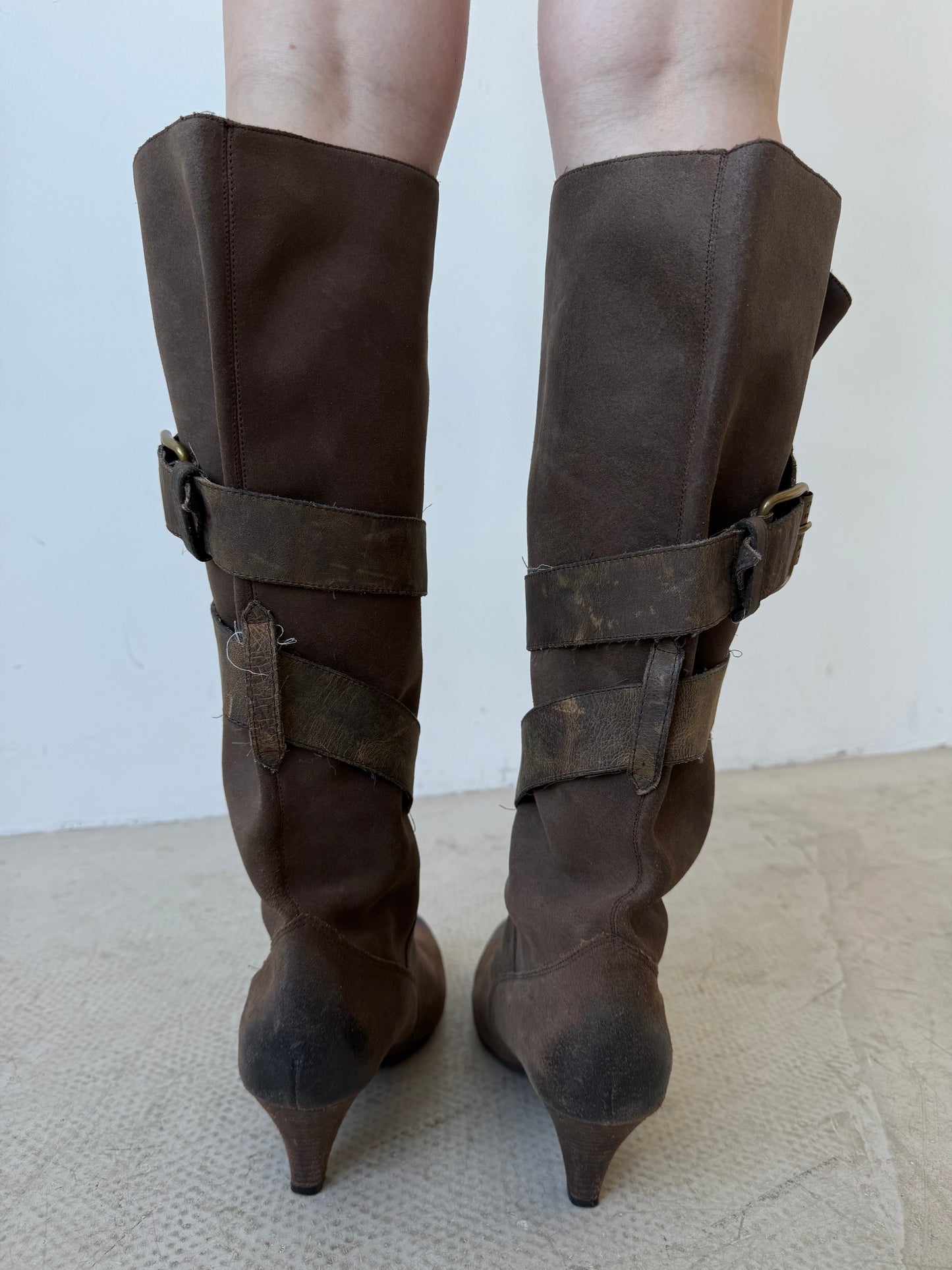 Vintage Replay leather cowboy boots TWINKLING GLOBAL