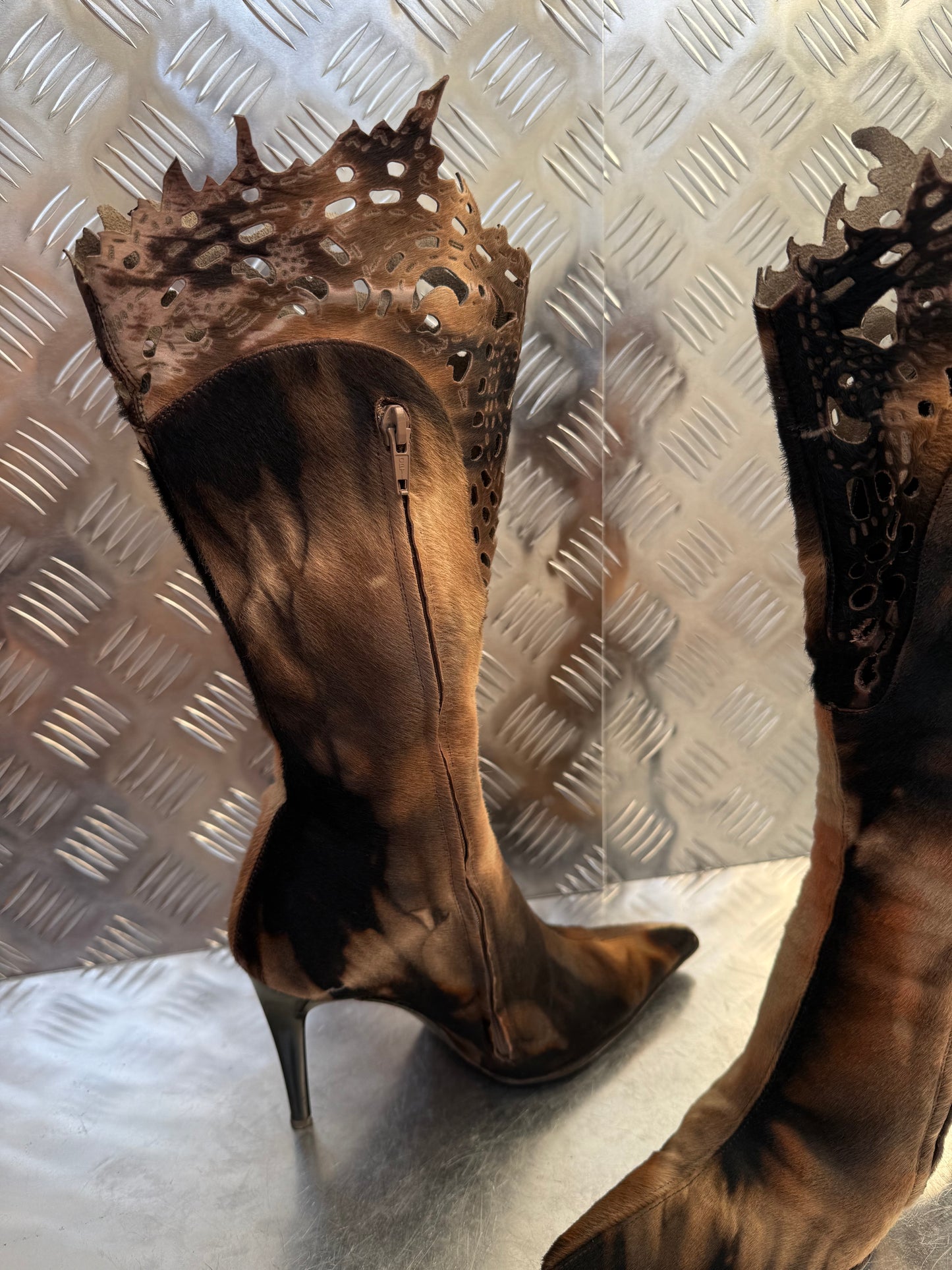 Vintage Italian leather boots Twinkling Global