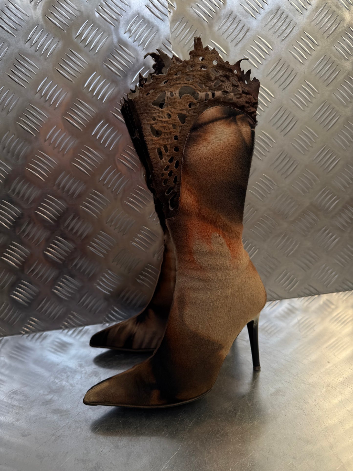 Vintage Italian leather boots Twinkling Global