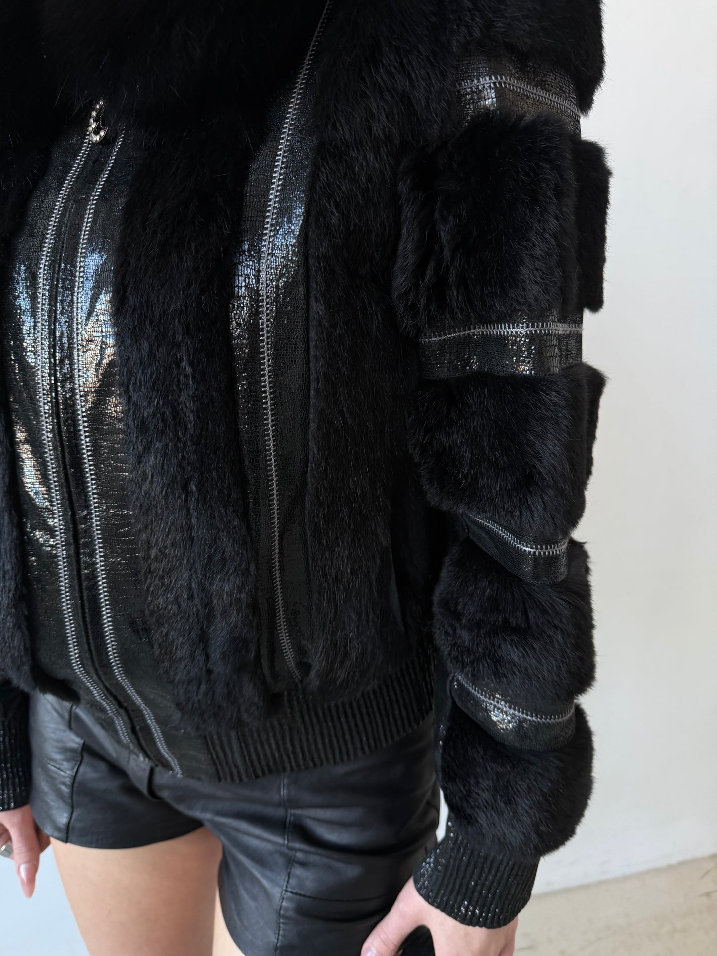Vintage leather jacket TWINKLING GLOBAL
