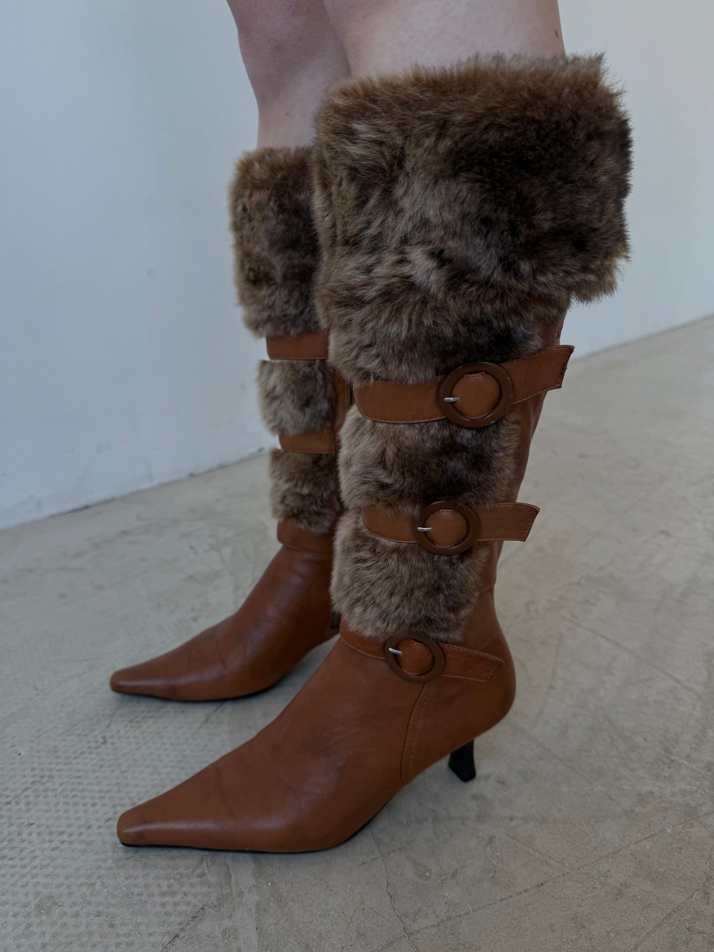 Vintage leather boots TWINKLING GLOBAL