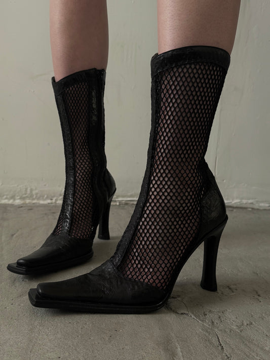 Vintage Italian mesh boots TWINKLING GLOBAL