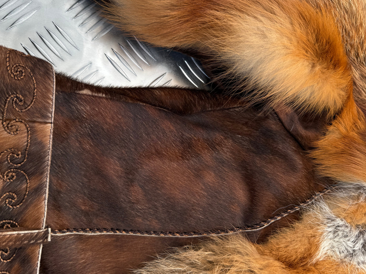 Vintage leather jacket TWINKLING GLOBAL
