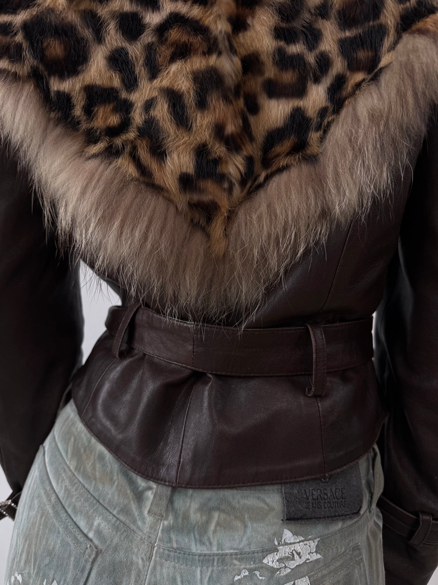 Vintage leather jacket TWINKLING GLOBAL
