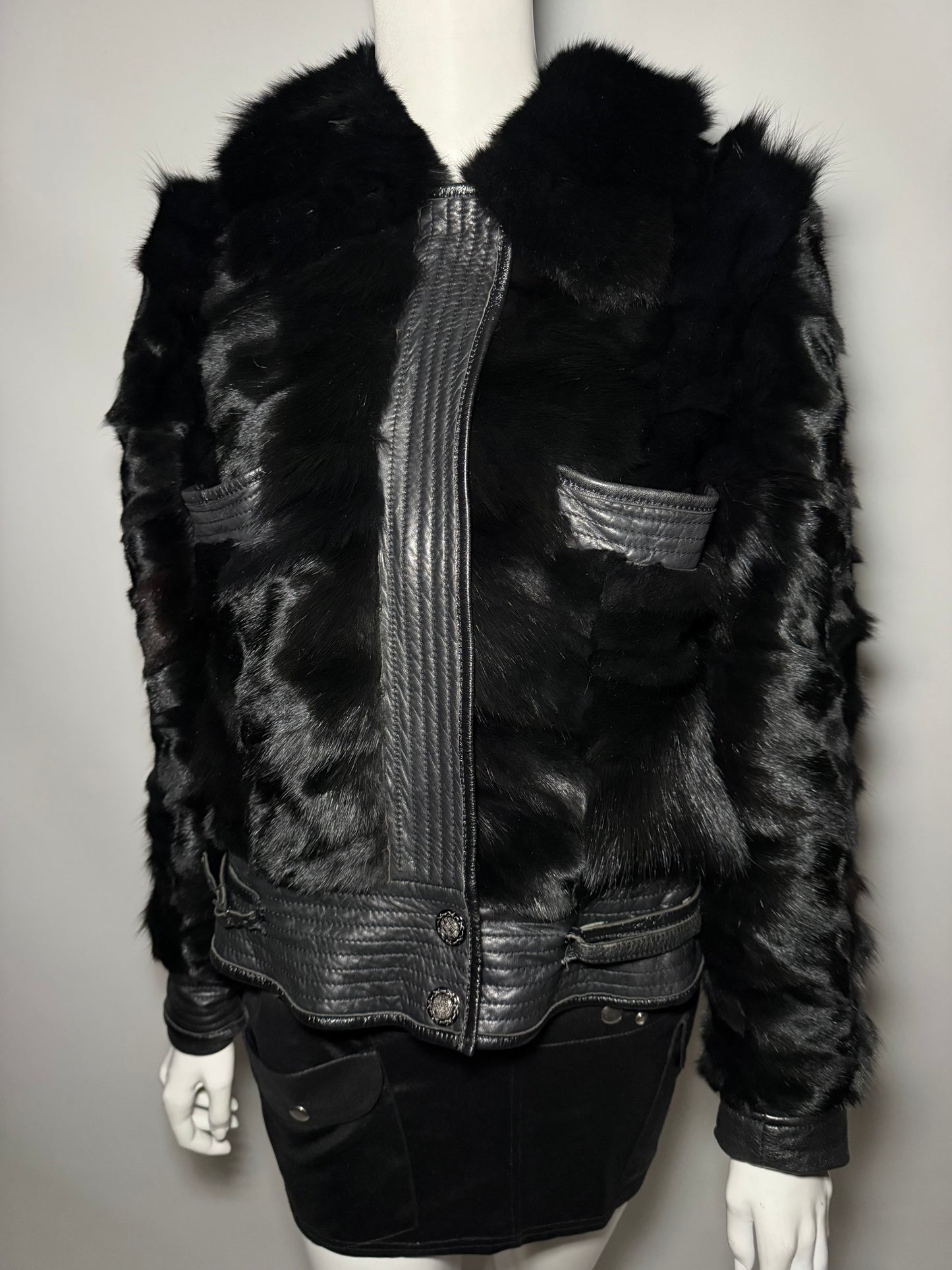Vintage leather jacket TWINKLING GLOBAL