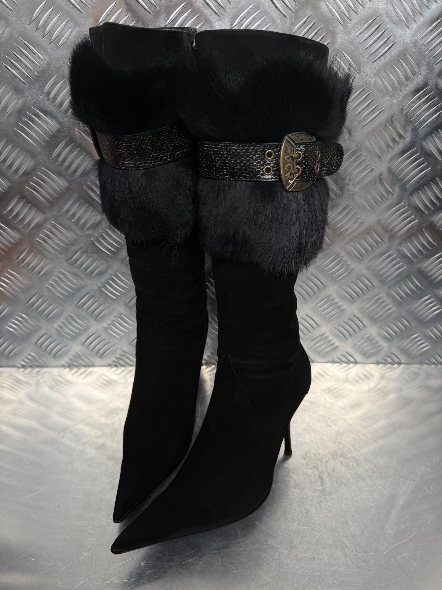 Vintage suede leather boots TWINKLING GLOBAL