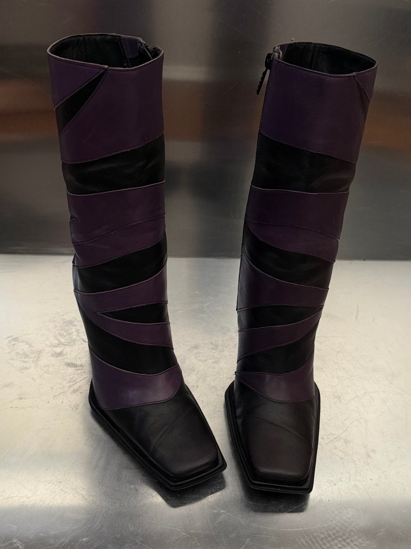 Vintage leather boots Bronx TWINKLING GLOBAL
