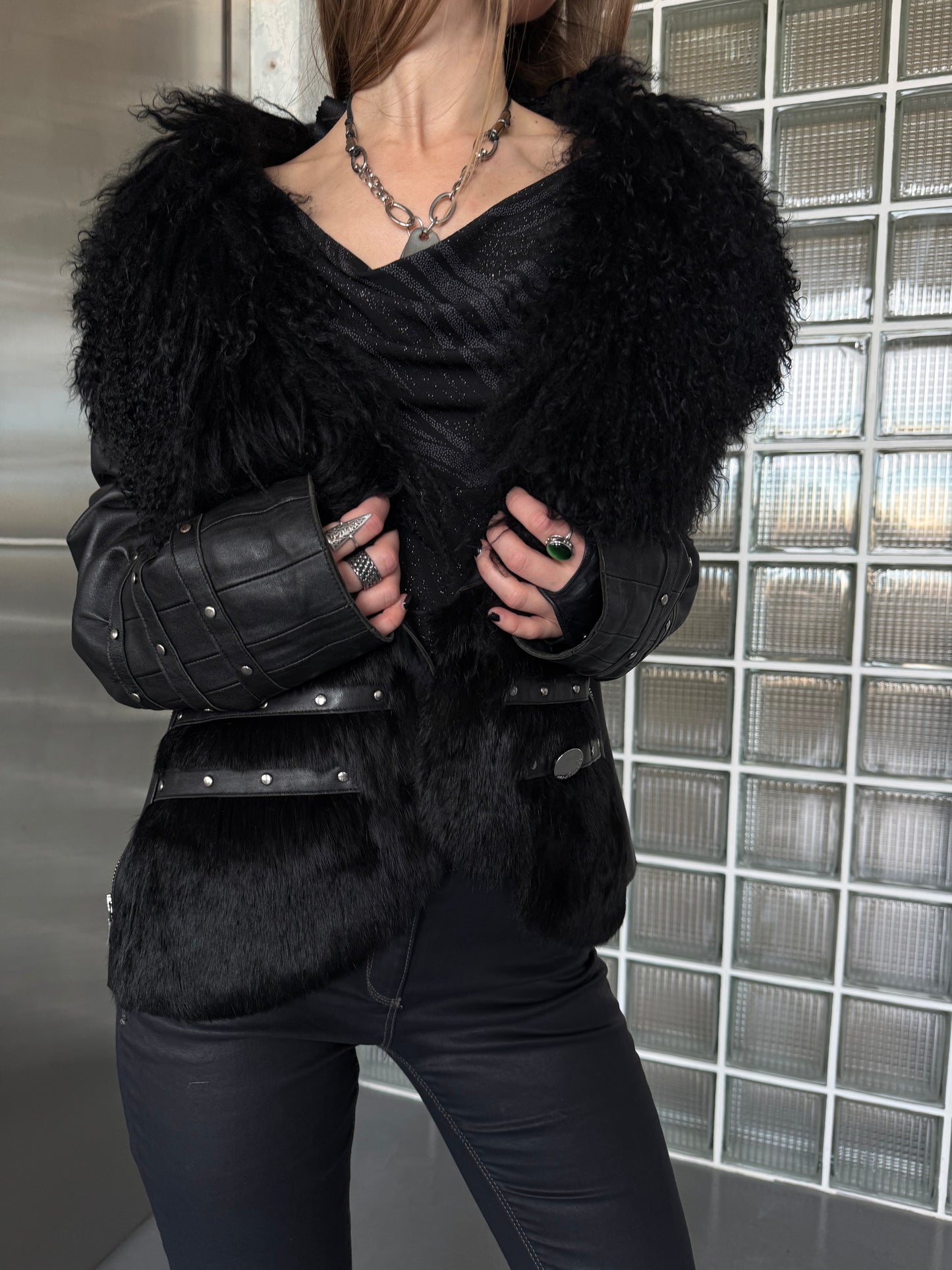 Vintage leather jacket  Twinkling Global