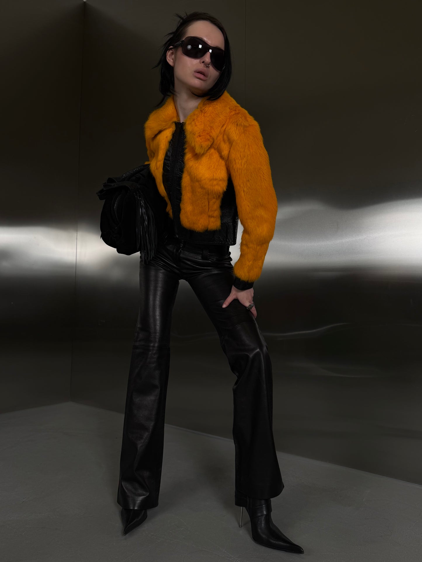 Dolce & Gabbana leather pants TWINKLING GLOBAL