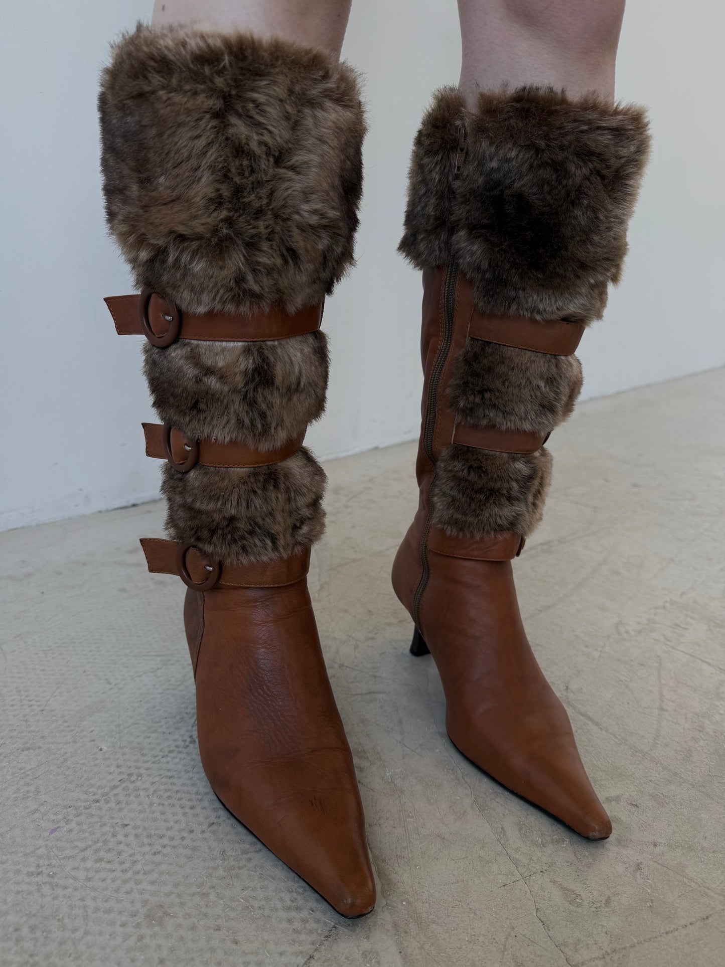 Vintage leather boots TWINKLING GLOBAL