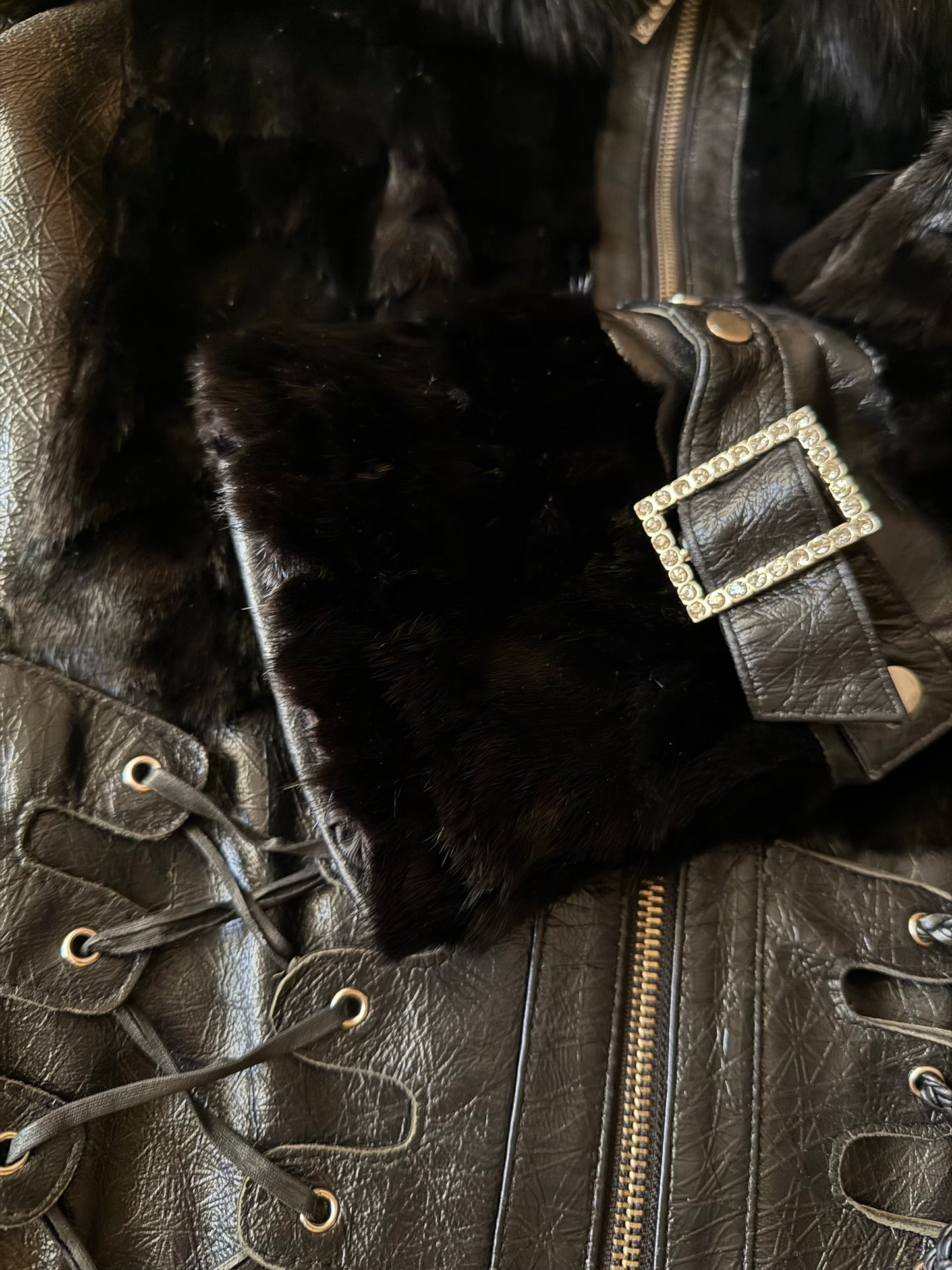 Vintage Leather Jacket TWINKLING GLOBAL
