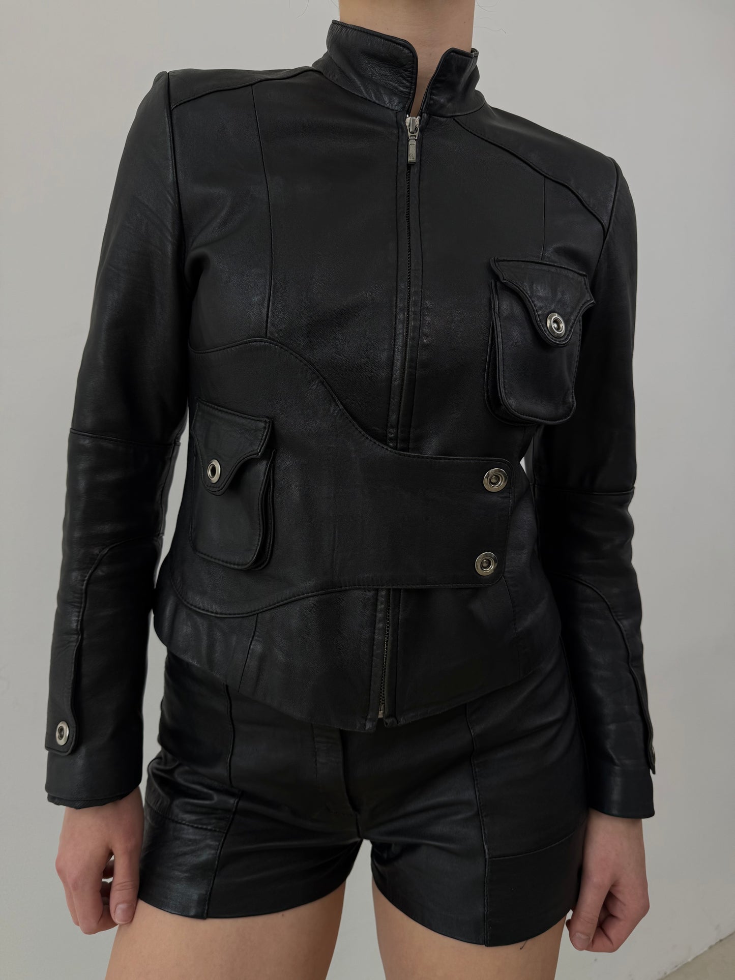 Vintage leather jacket TWINKLING GLOBAL