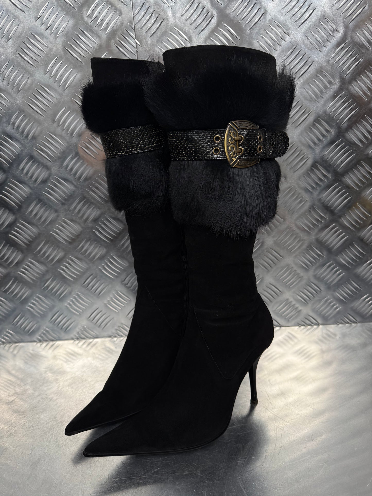 Vintage suede leather boots TWINKLING GLOBAL