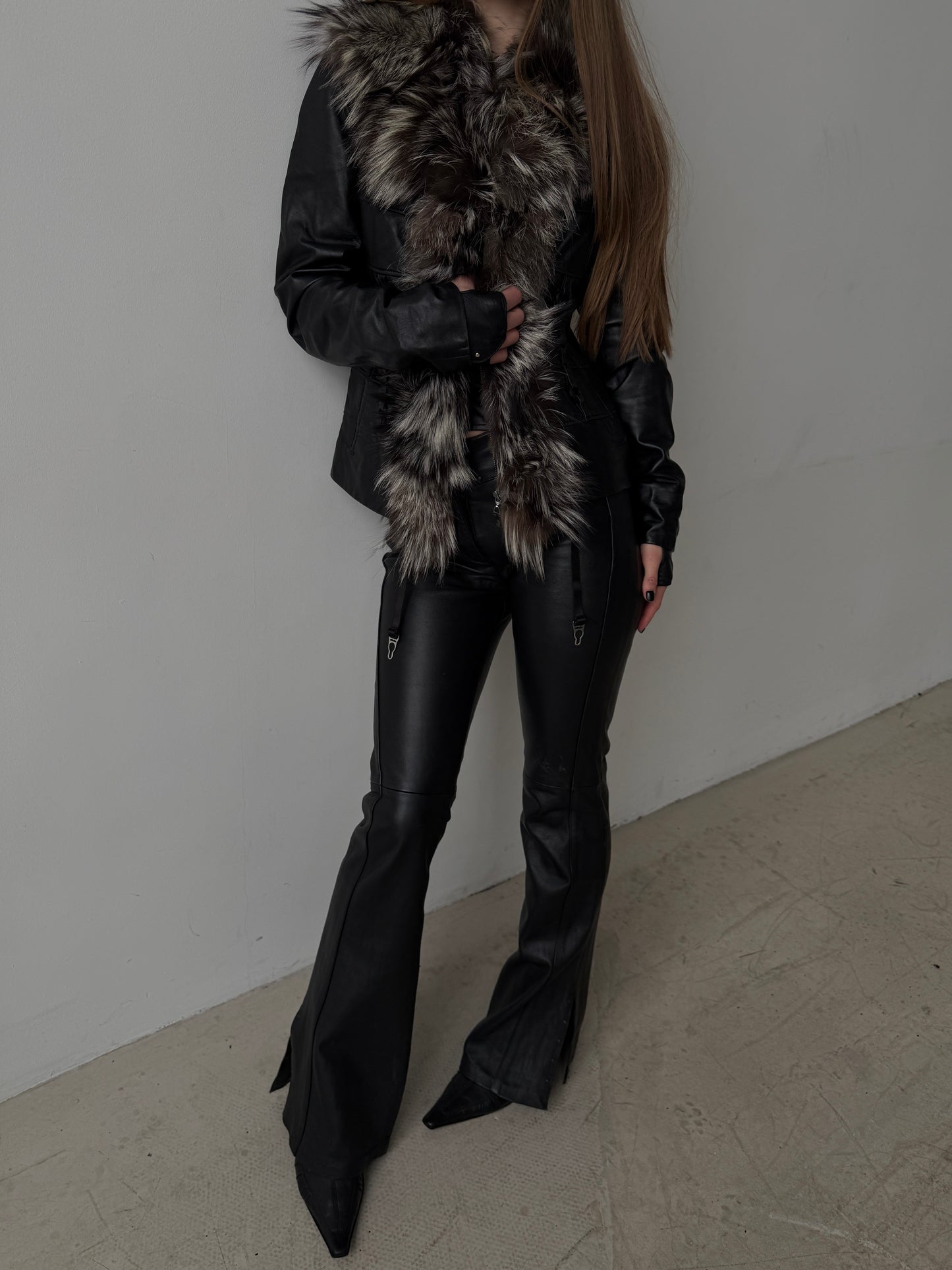 Vintage leather jacket TWINKLING GLOBAL