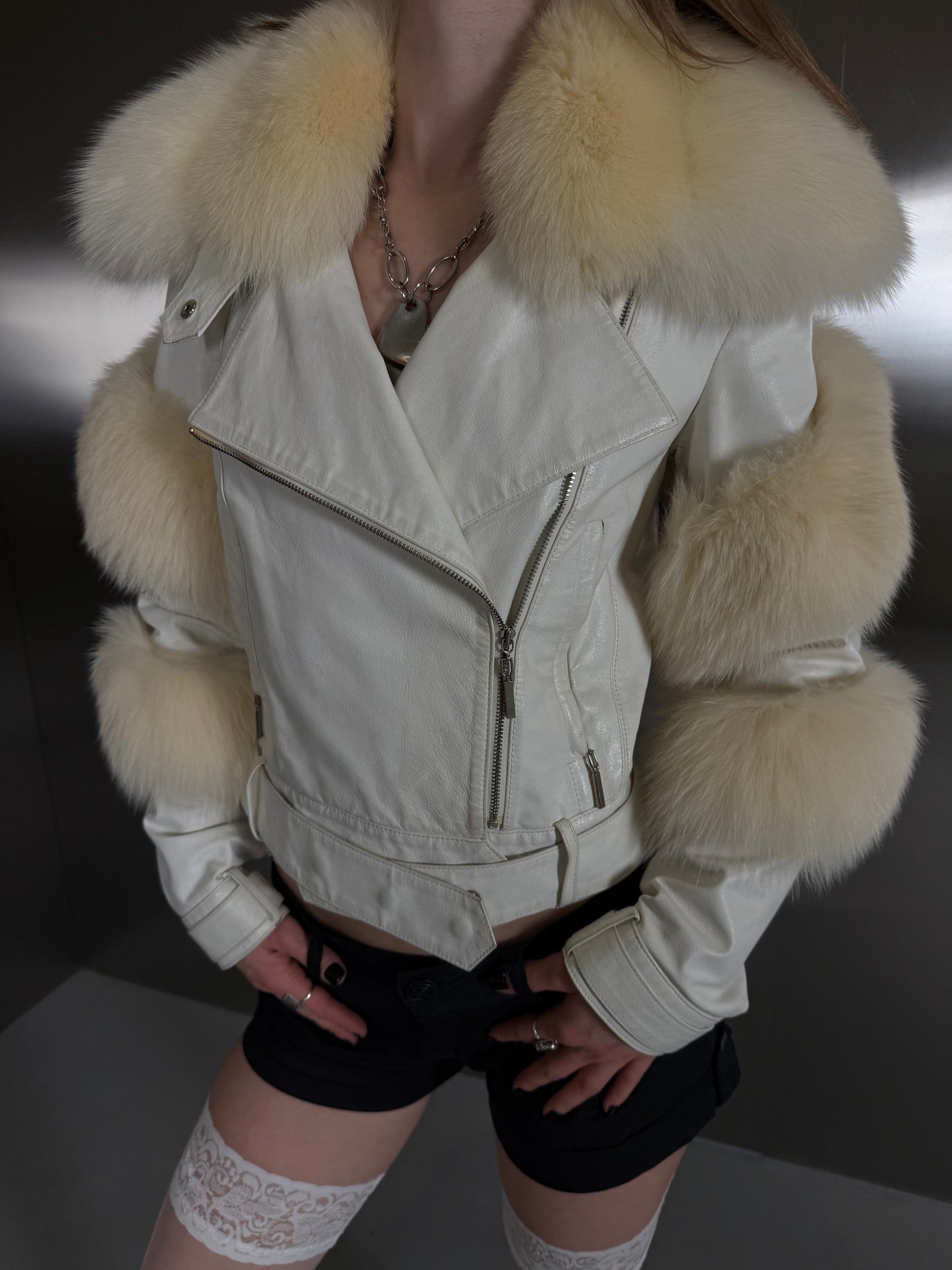 Vintage leather jacket TWINKLING GLOBAL