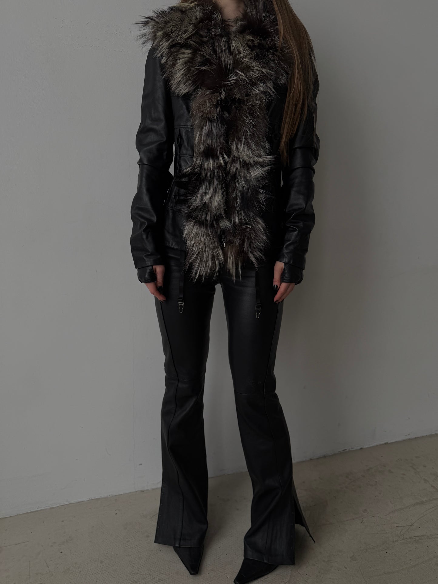 Vintage leather jacket TWINKLING GLOBAL