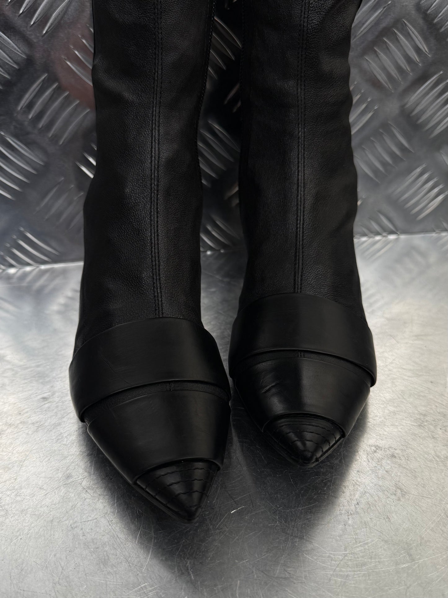 SHY Italian leather stiletto boots TWINKLING GLOBAL