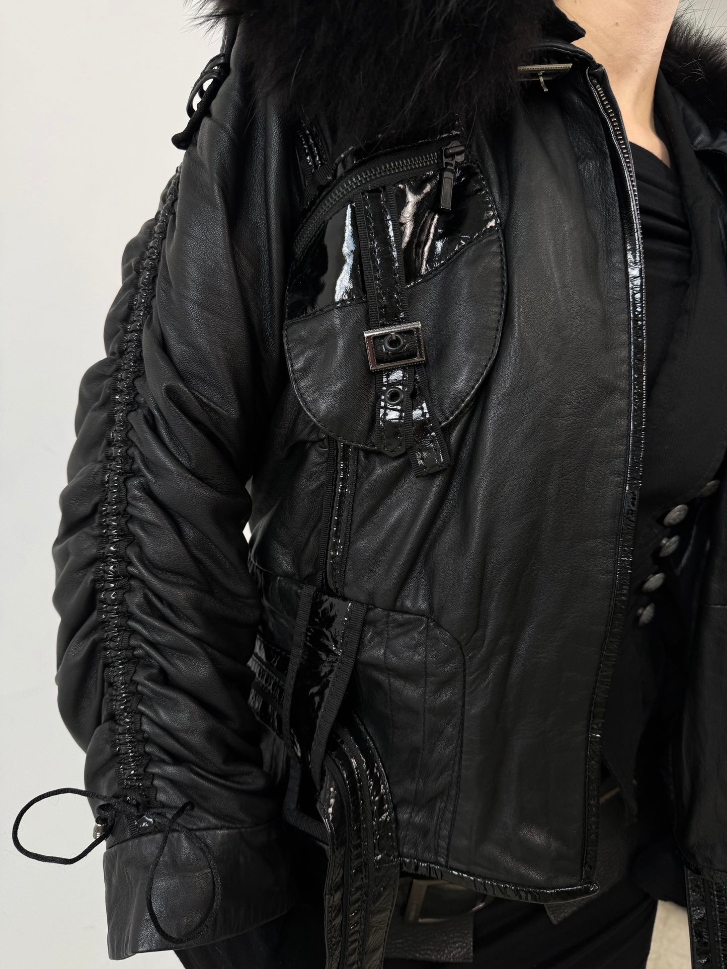 Vintage leather jacket TWINKLING GLOBAL