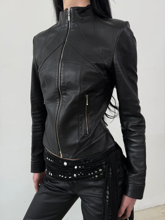 Vintage leather jacket TWINKLING GLOBAL