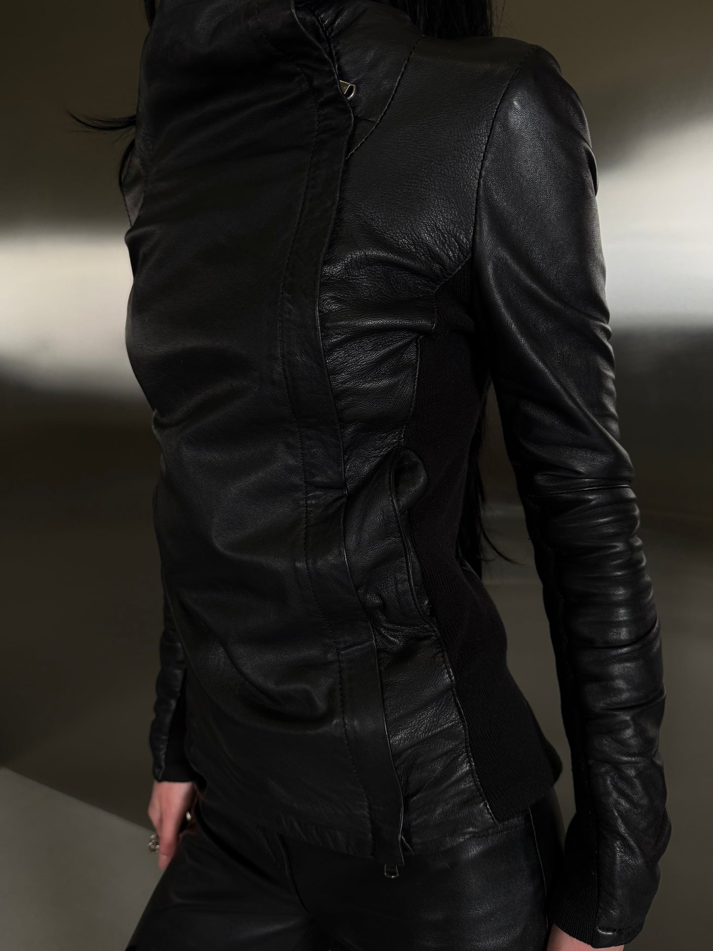 Vintage leather jacket TWINKLING GLOBAL