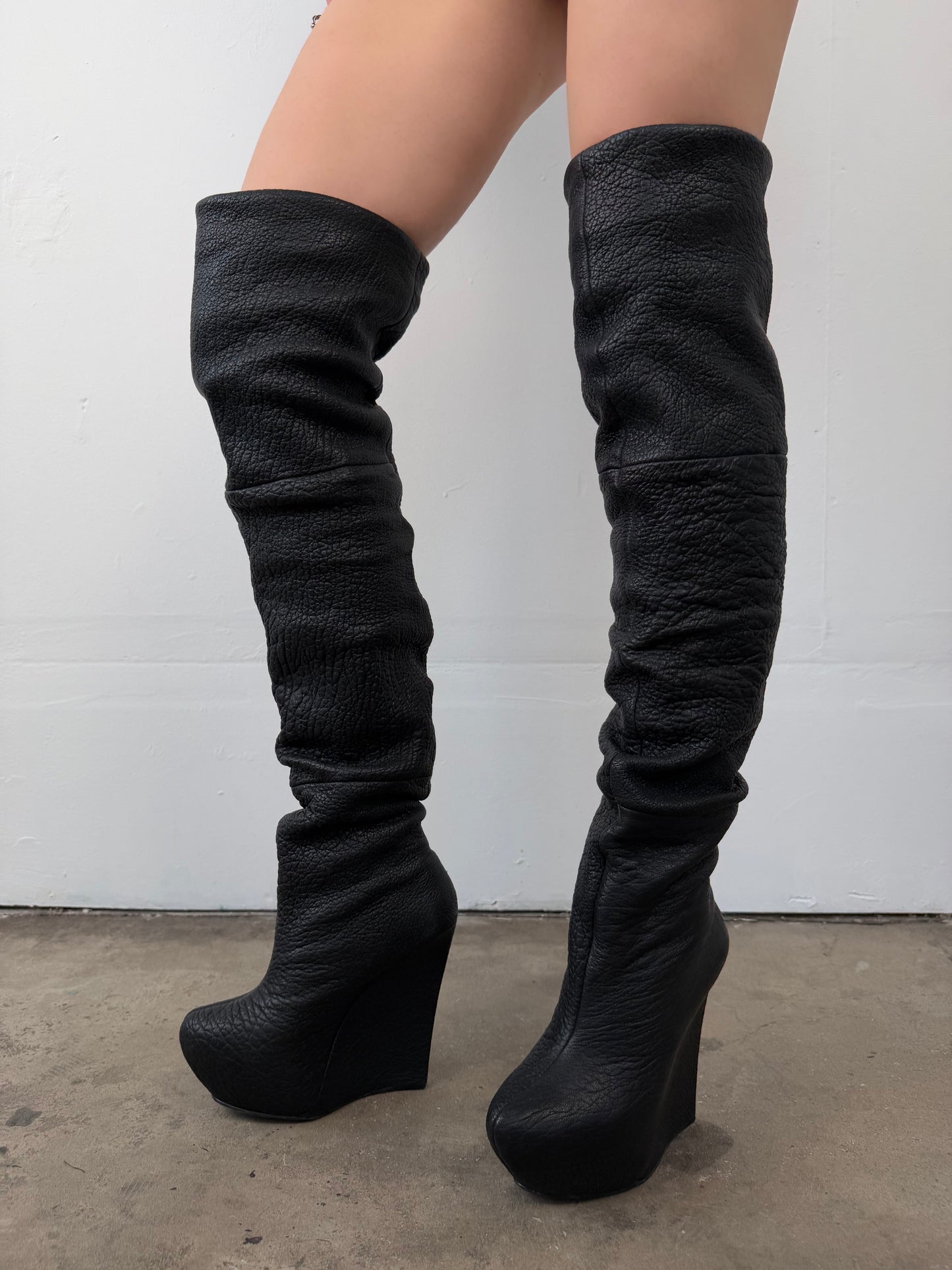 Archive Rock & Republic leather over-the-knee platform boots TWINKLING GLOBAL