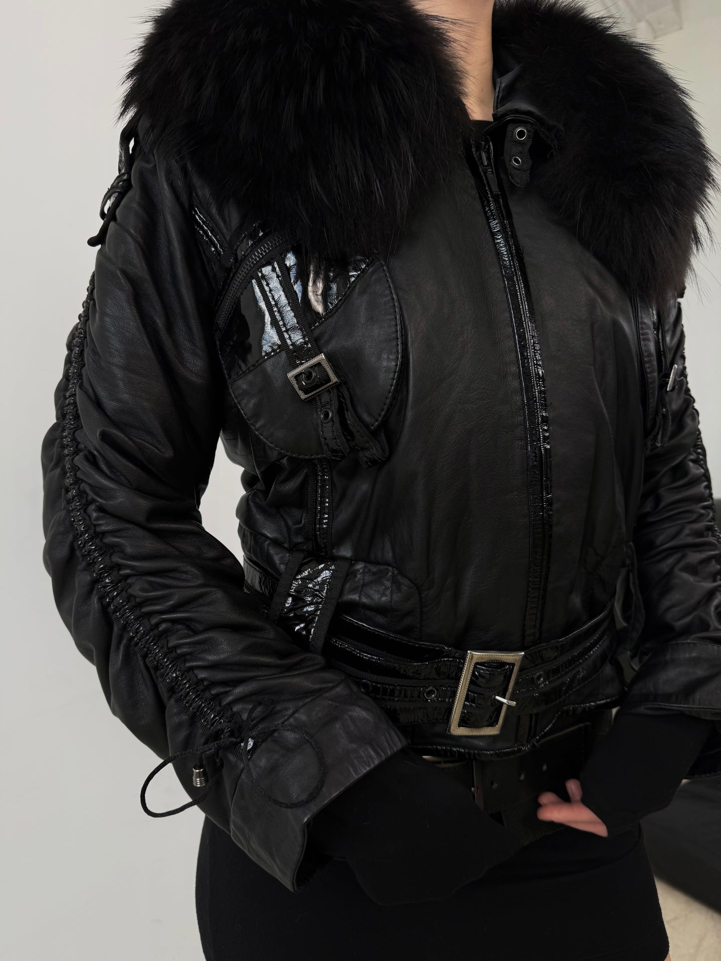 Vintage leather jacket TWINKLING GLOBAL