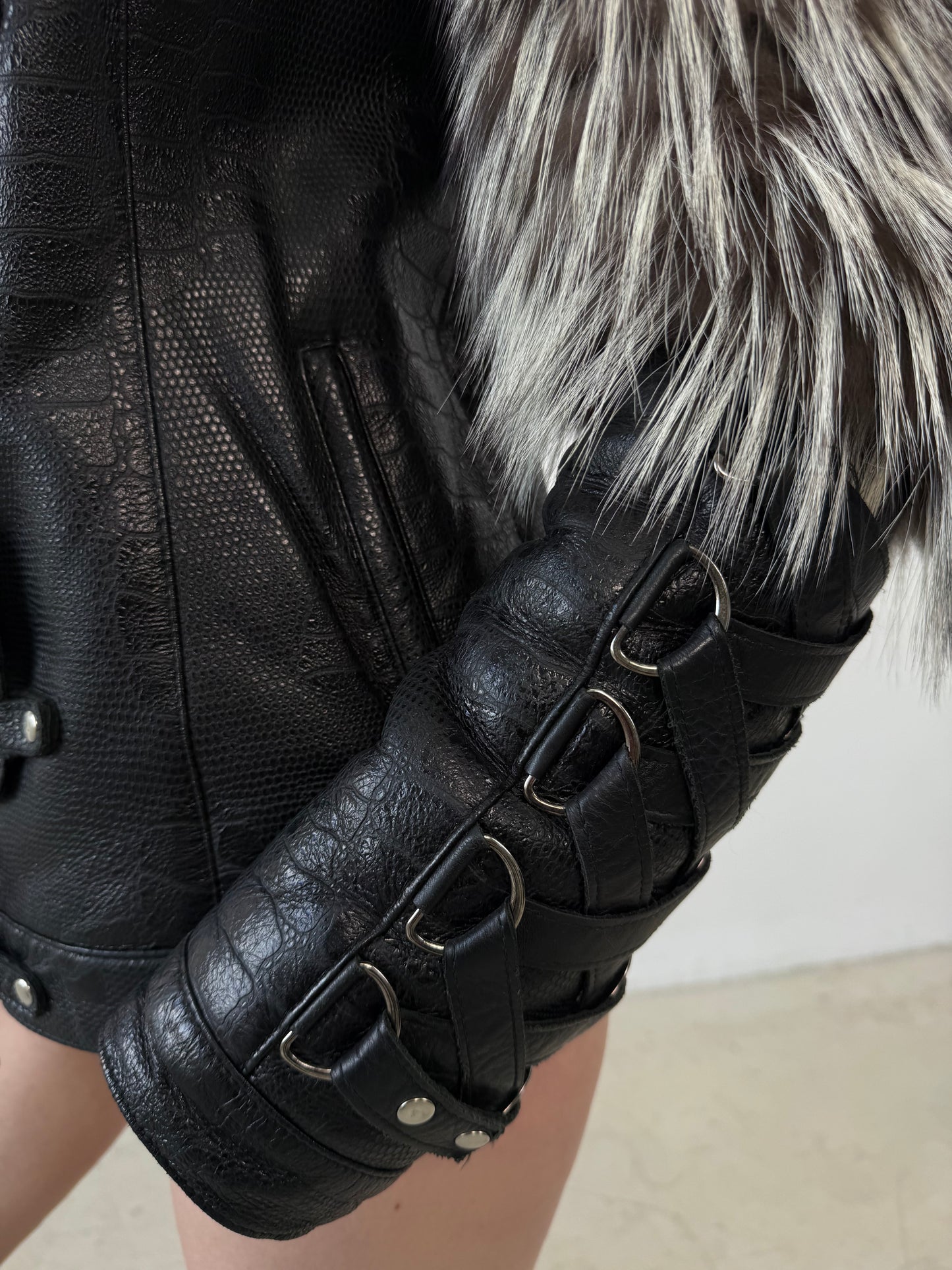 Vintage leather jacket TWINKLING GLOBAL