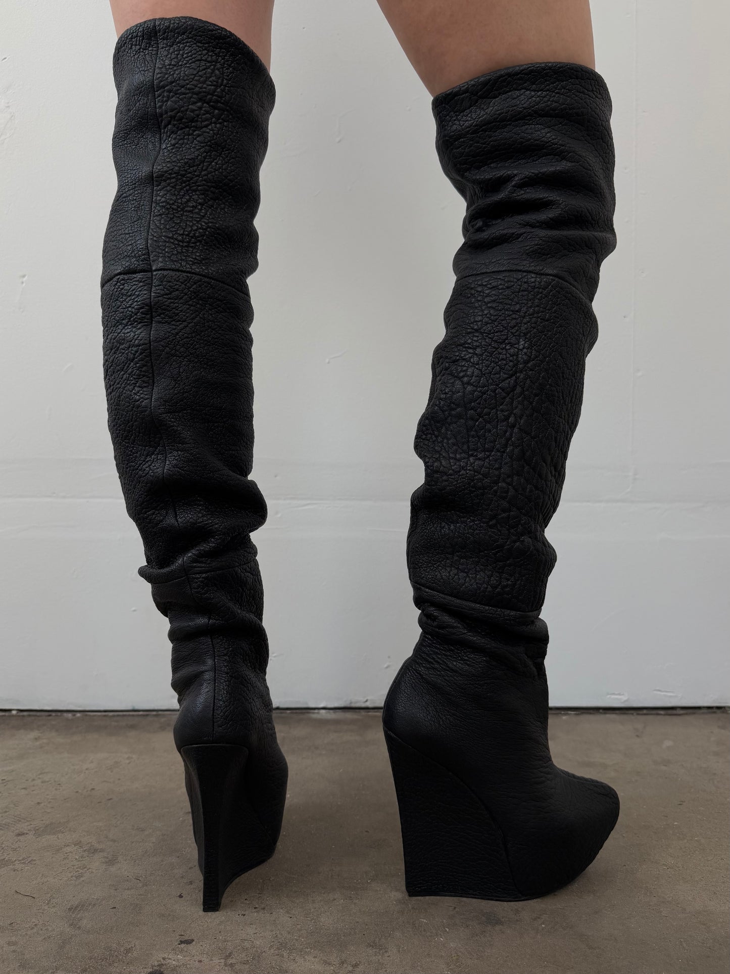 Archive Rock & Republic leather over-the-knee platform boots TWINKLING GLOBAL
